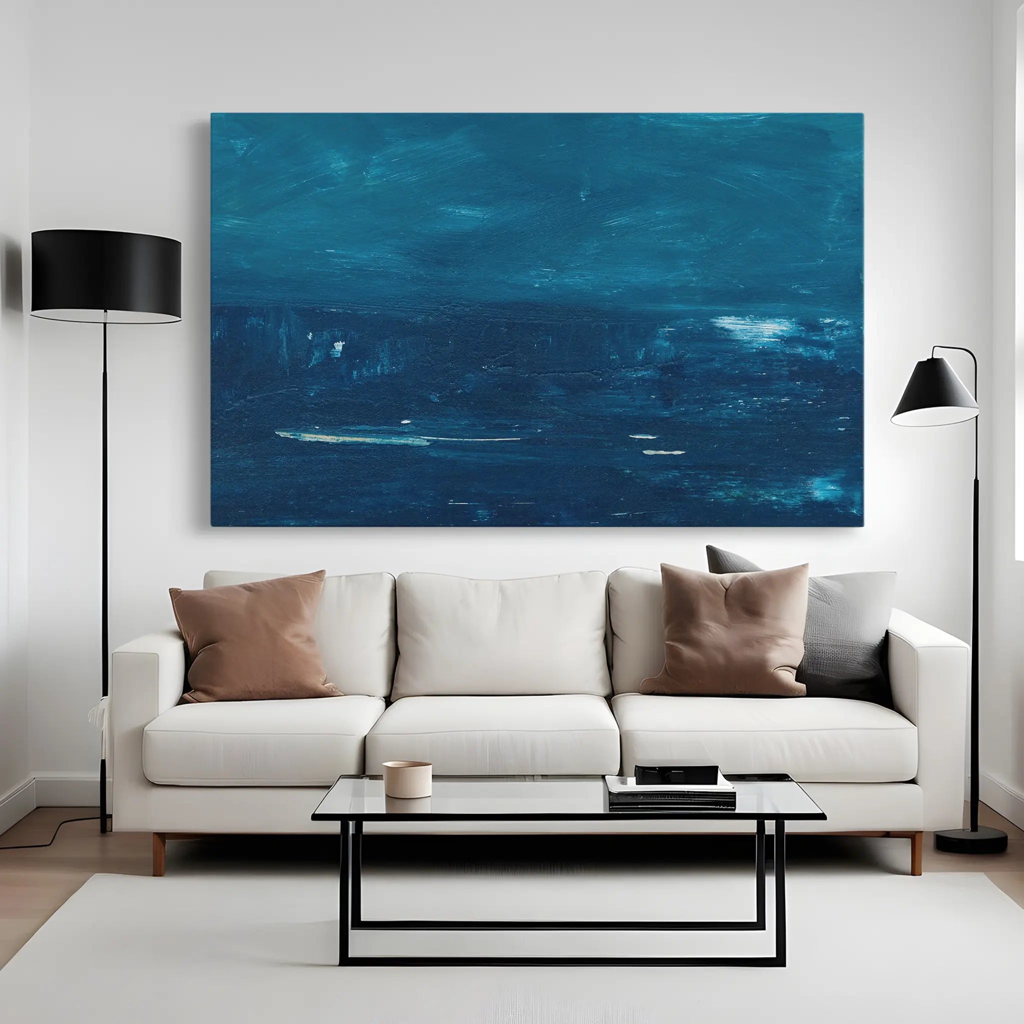 Abstract Canvas Wall Art WAD276-A 90 x 60 cm / Stretched on hidden frame