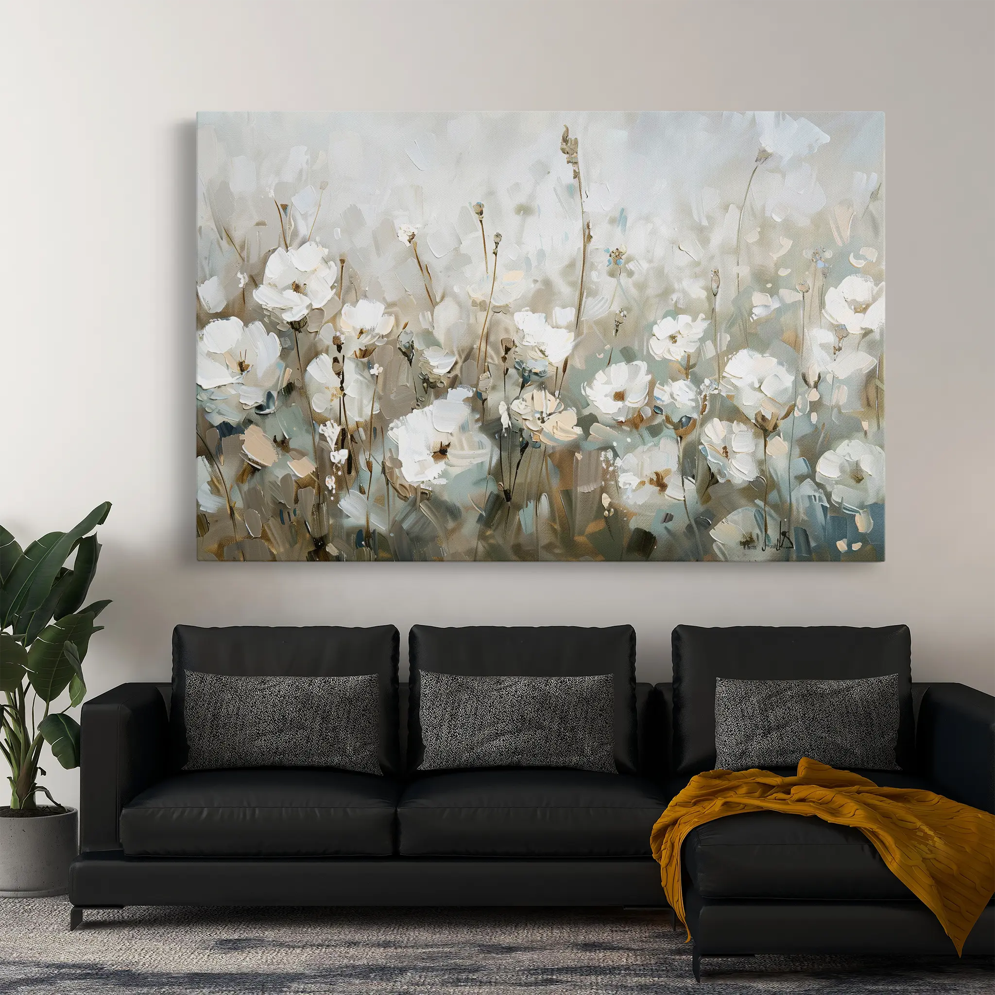 Floral Canvas Wall Art WAD276-F 90 x 60 cm / Stretched on hidden frame