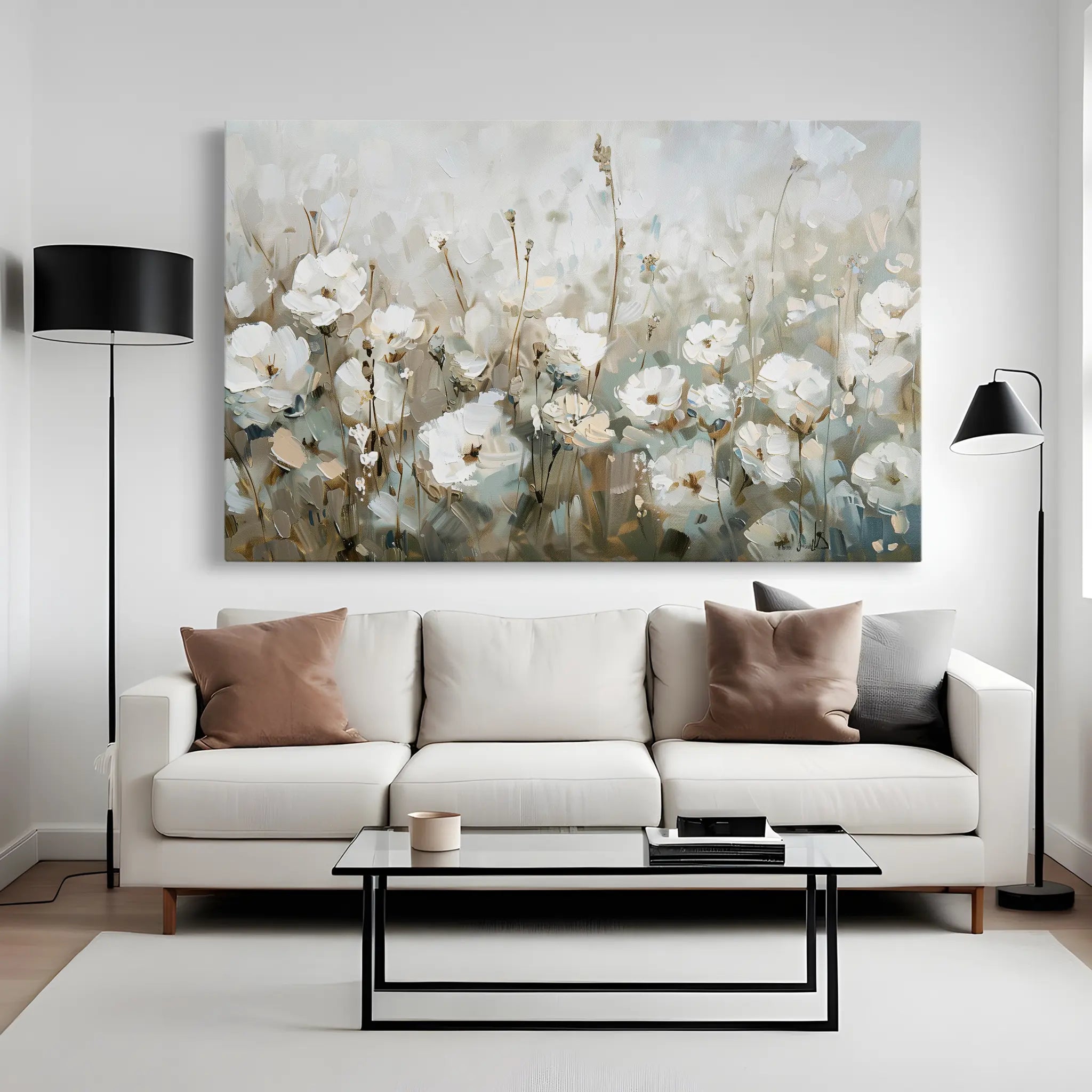 Floral Canvas Wall Art WAD276-F 90 x 60 cm / Stretched on hidden frame