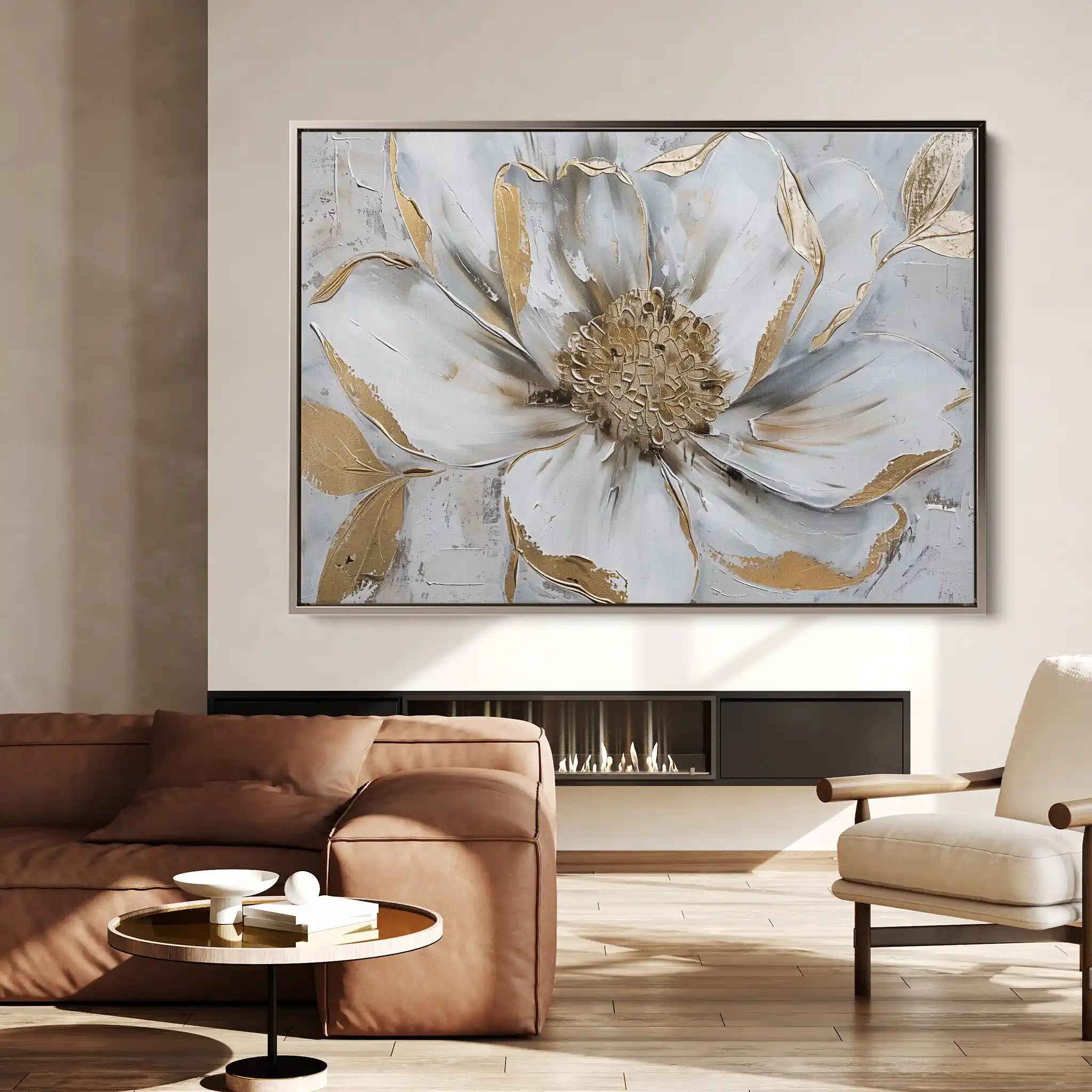 Floral Canvas Wall Art WAD278-F 90 x 60 cm / Stretched on hidden frame