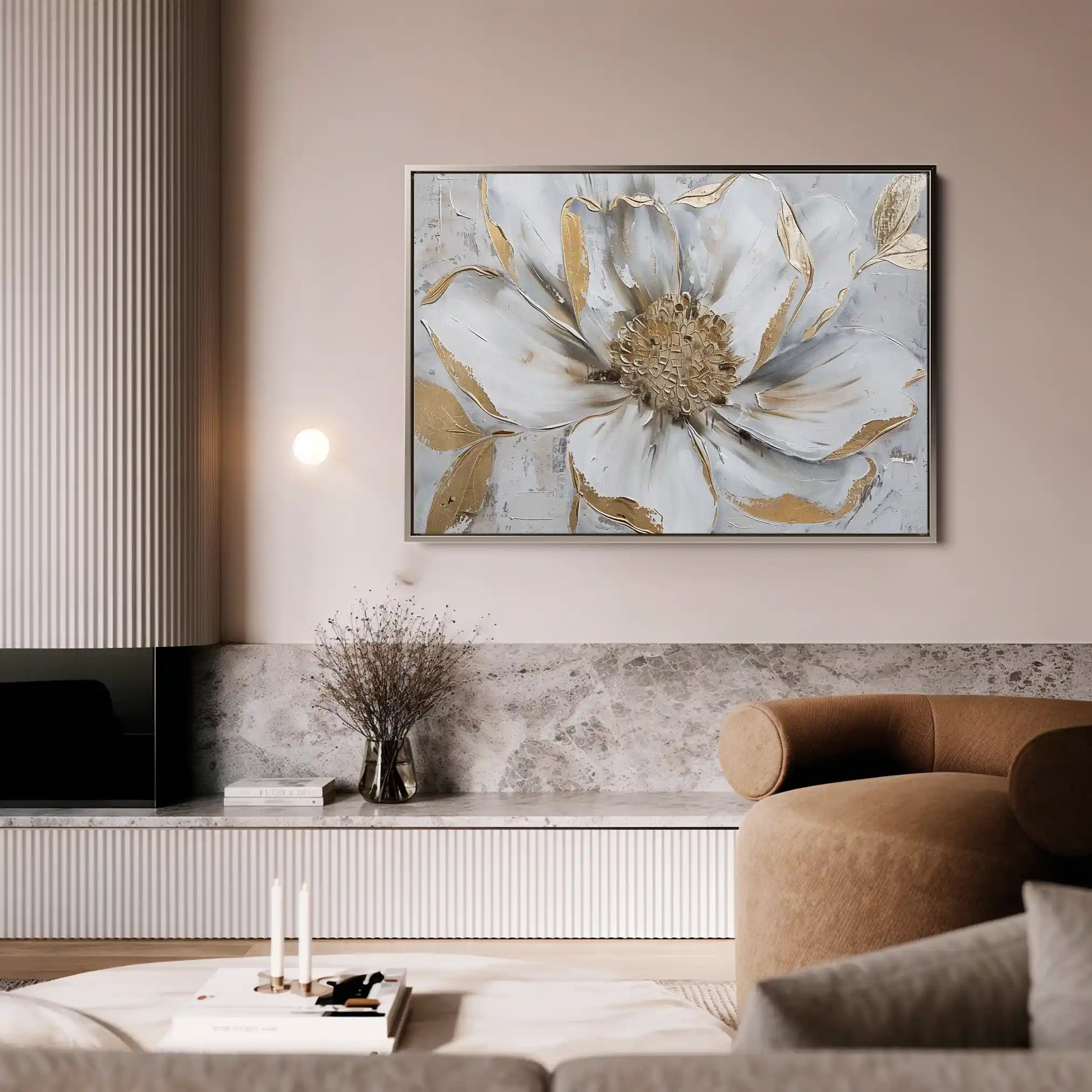 Floral Canvas Wall Art WAD278-F 90 x 60 cm / Stretched on hidden frame