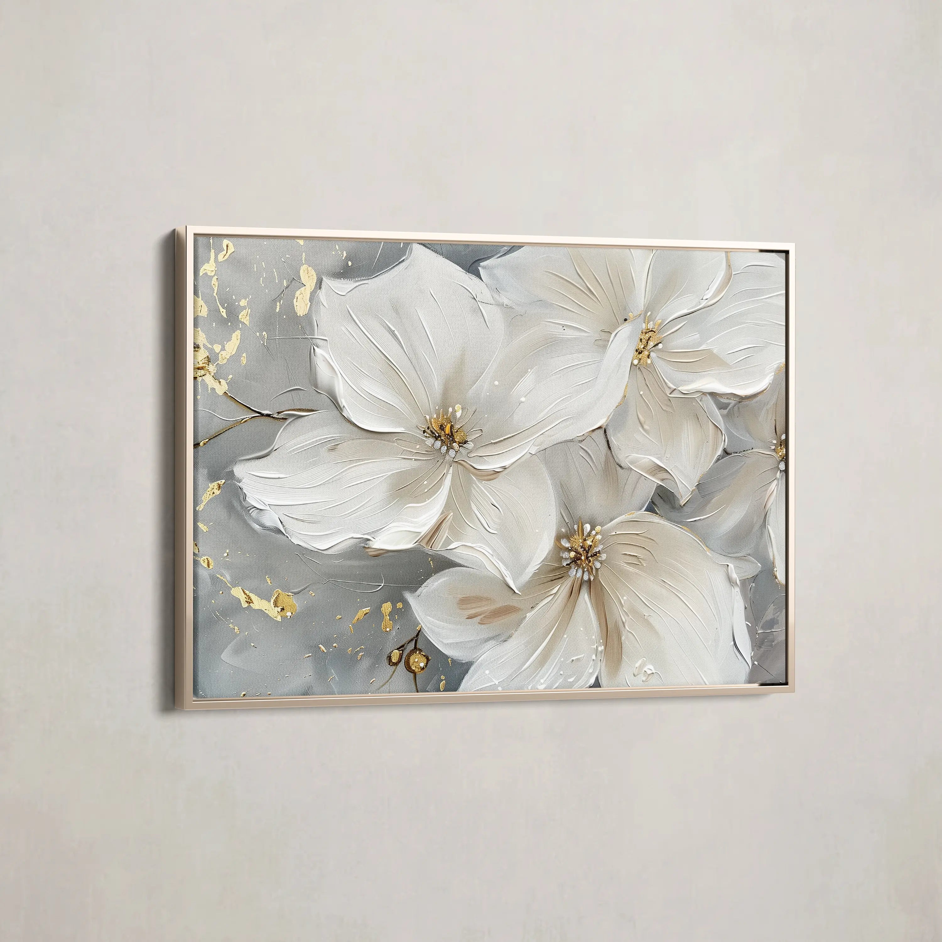 Floral Canvas Wall Art WAD279-F 90 x 60 cm / Stretched on hidden frame