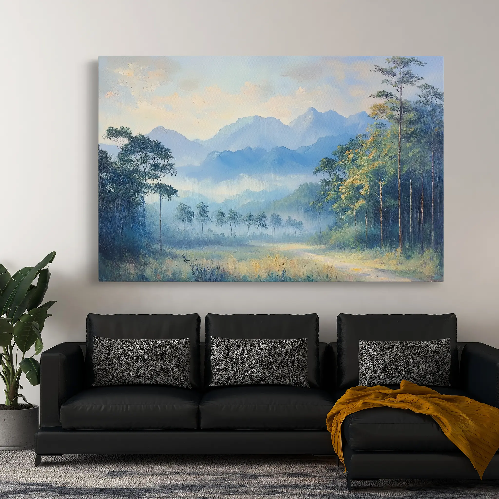 Landscape Canvas Wall Art WAD279-L 90 x 60 cm / Stretched on hidden frame