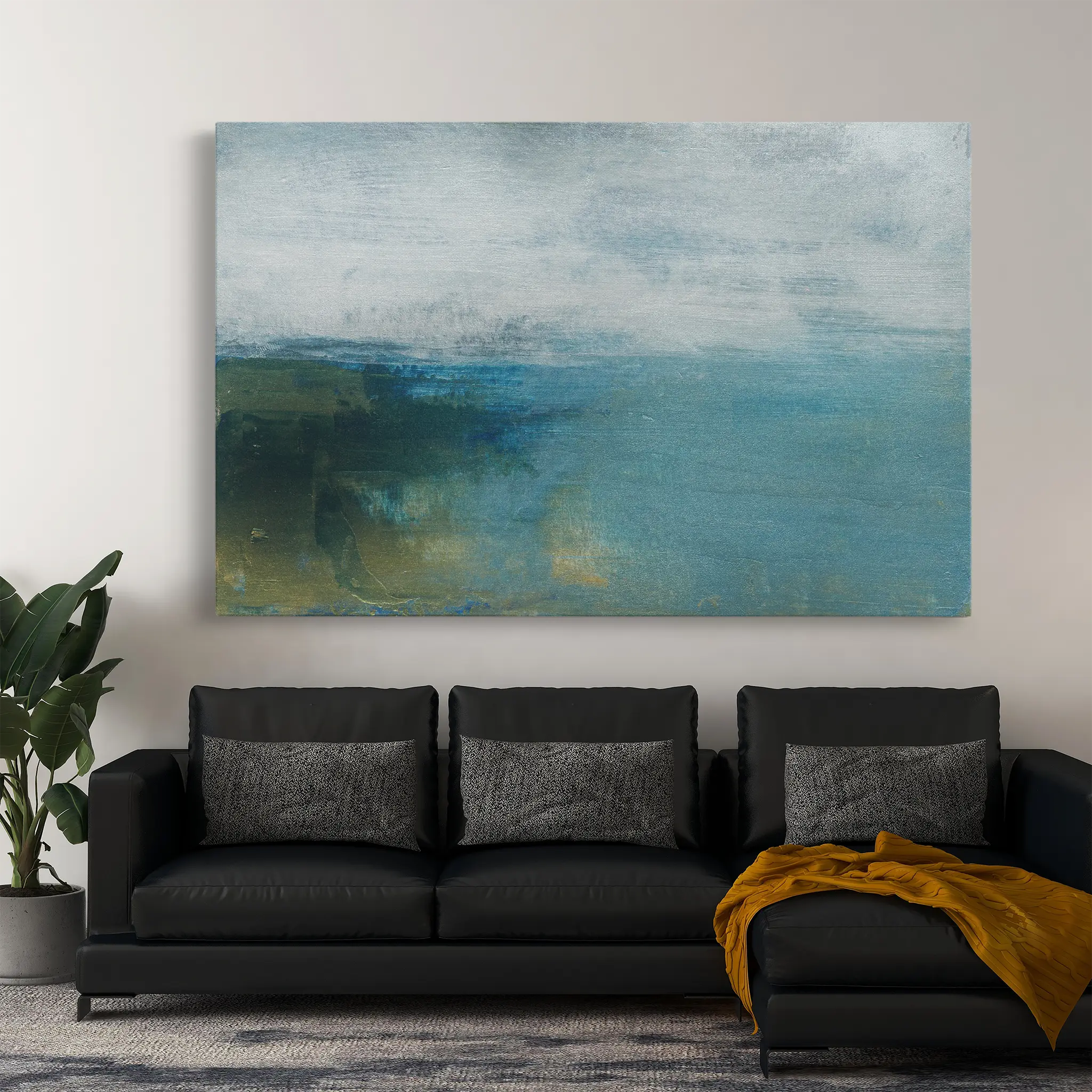 Abstract Canvas Wall Art WAD280-A 90 x 60 cm / Stretched on hidden frame