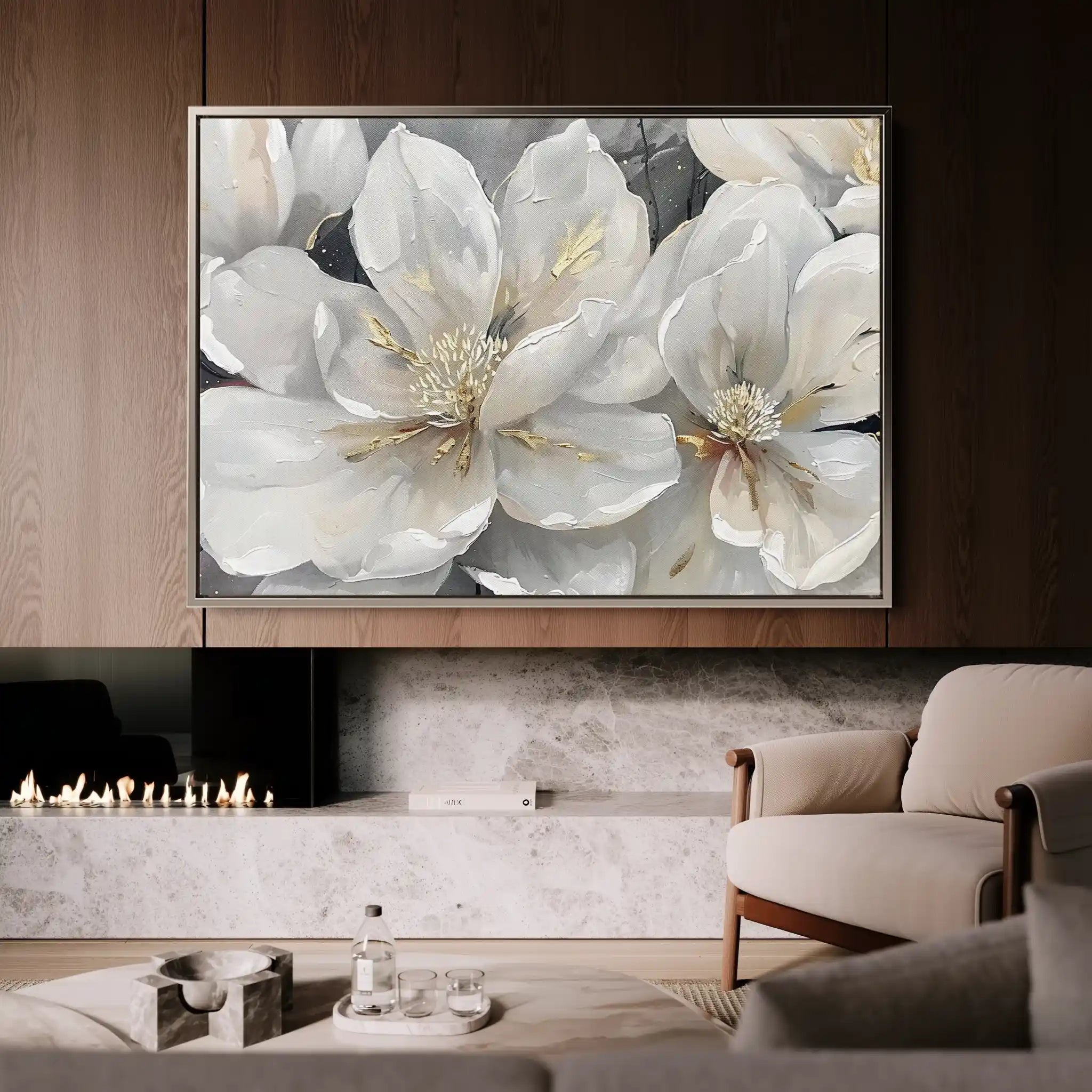 Floral Canvas Wall Art WAD280-F 90 x 60 cm / Stretched on hidden frame