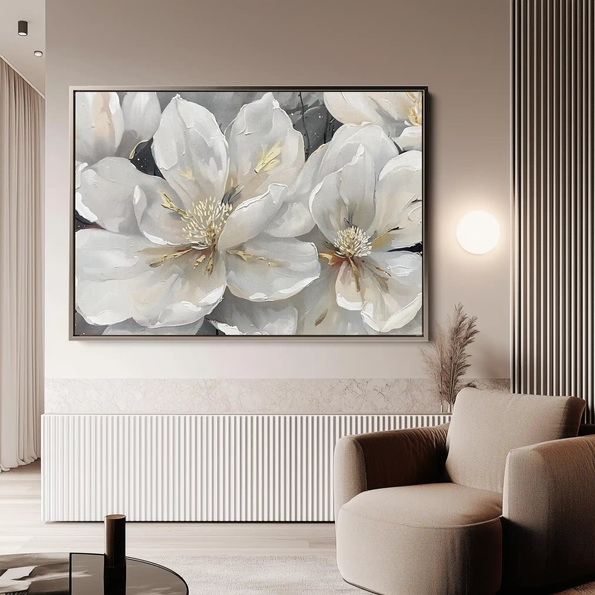 Floral Canvas Wall Art WAD280-F 90 x 60 cm / Stretched on hidden frame