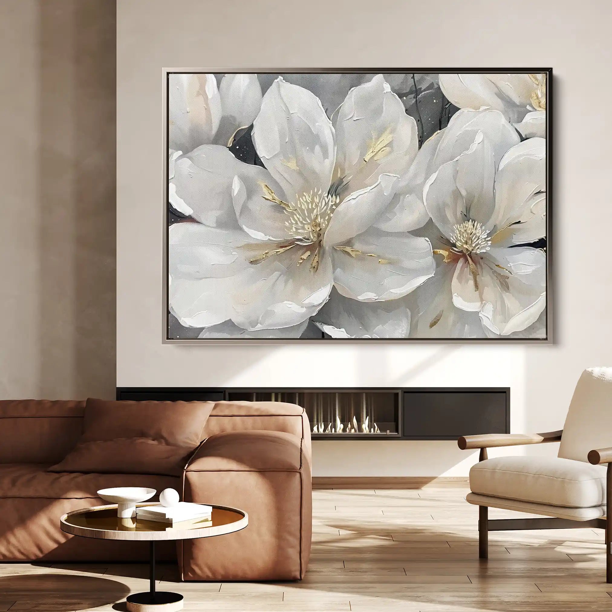 Floral Canvas Wall Art WAD280-F 90 x 60 cm / Stretched on hidden frame