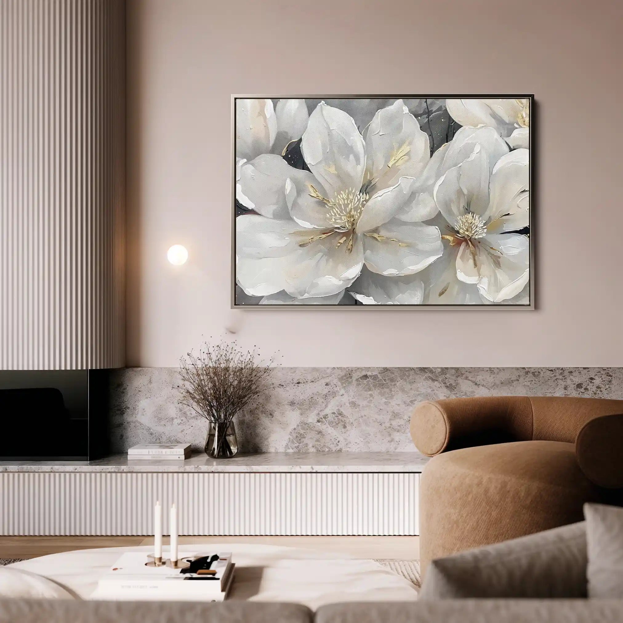 Floral Canvas Wall Art WAD280-F 90 x 60 cm / Stretched on hidden frame