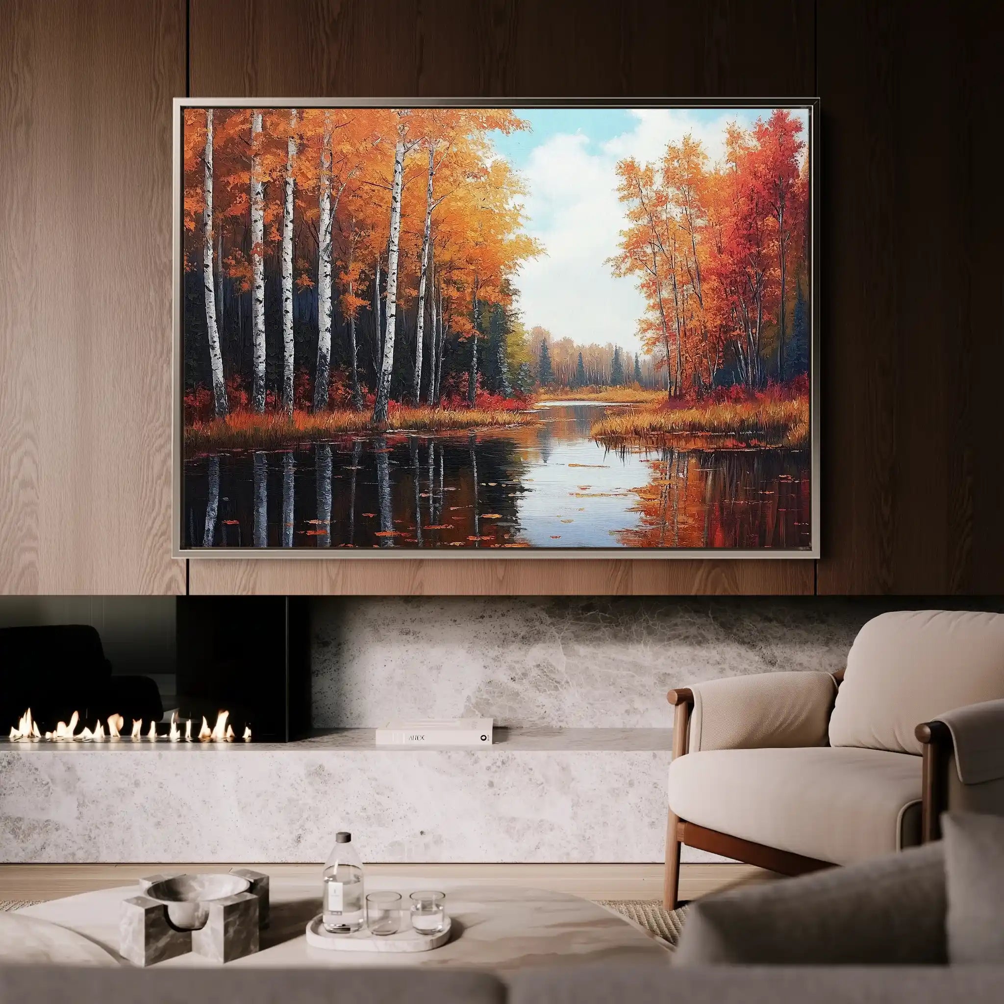 Landscape 280 Canvas Art 90 x 60 cm / Stretched on hidden frame