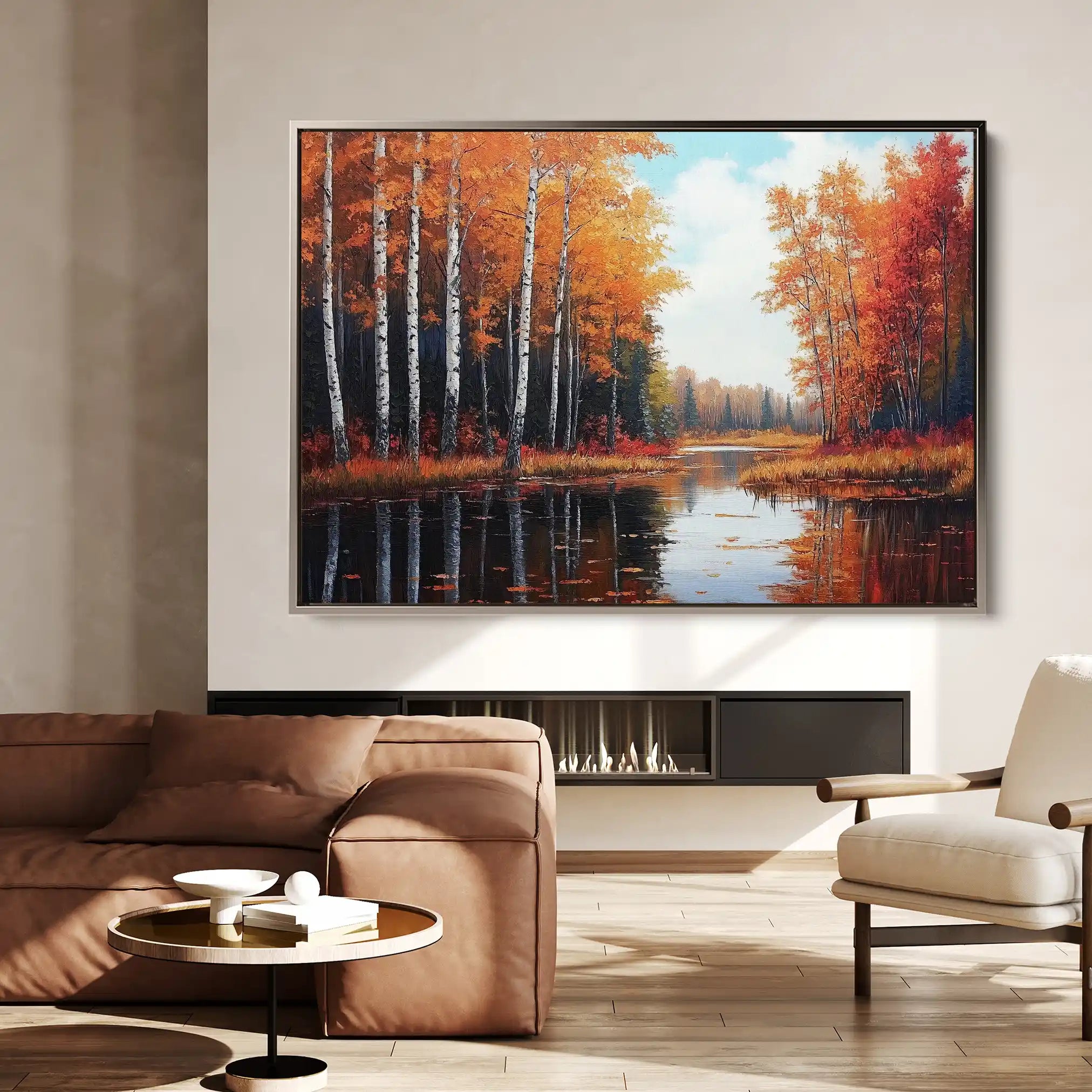 Landscape 280 Canvas Art 90 x 60 cm / Stretched on hidden frame