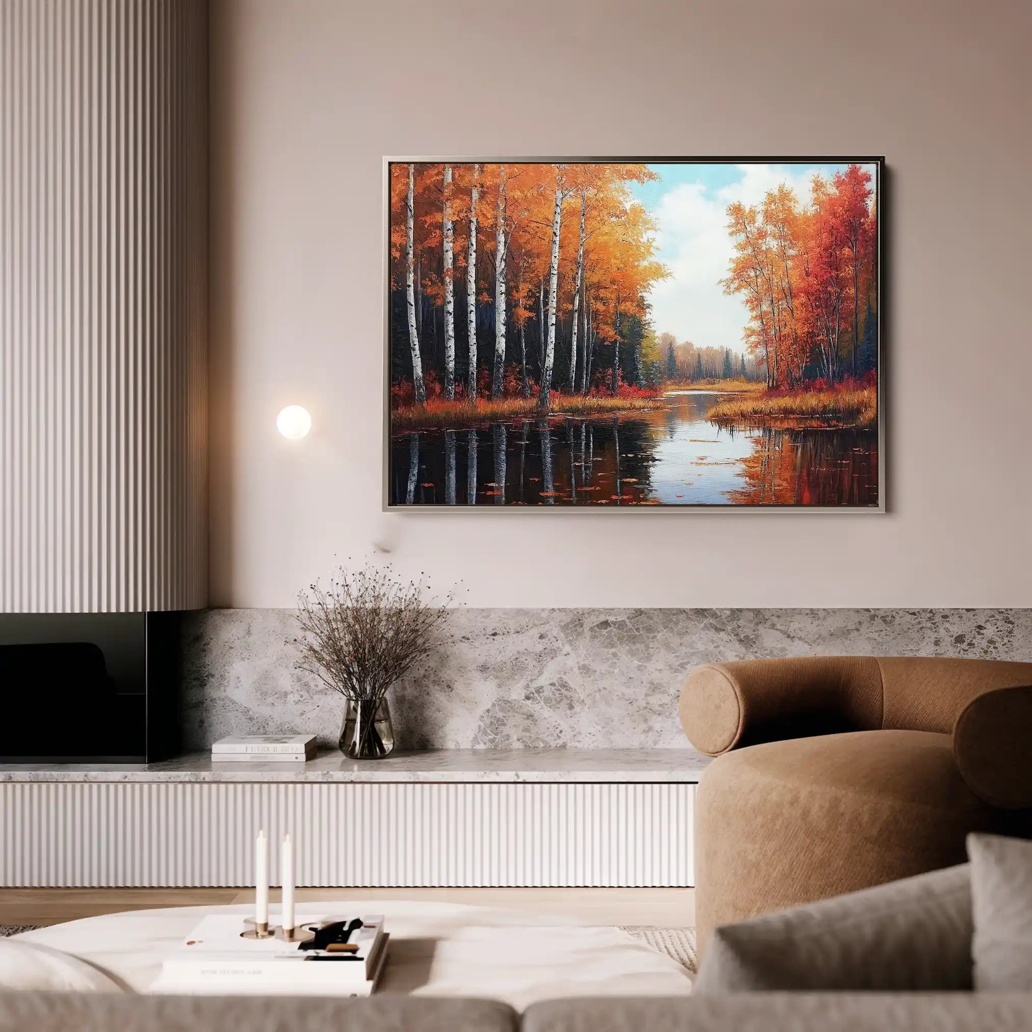 Landscape 280 Canvas Art 90 x 60 cm / Stretched on hidden frame