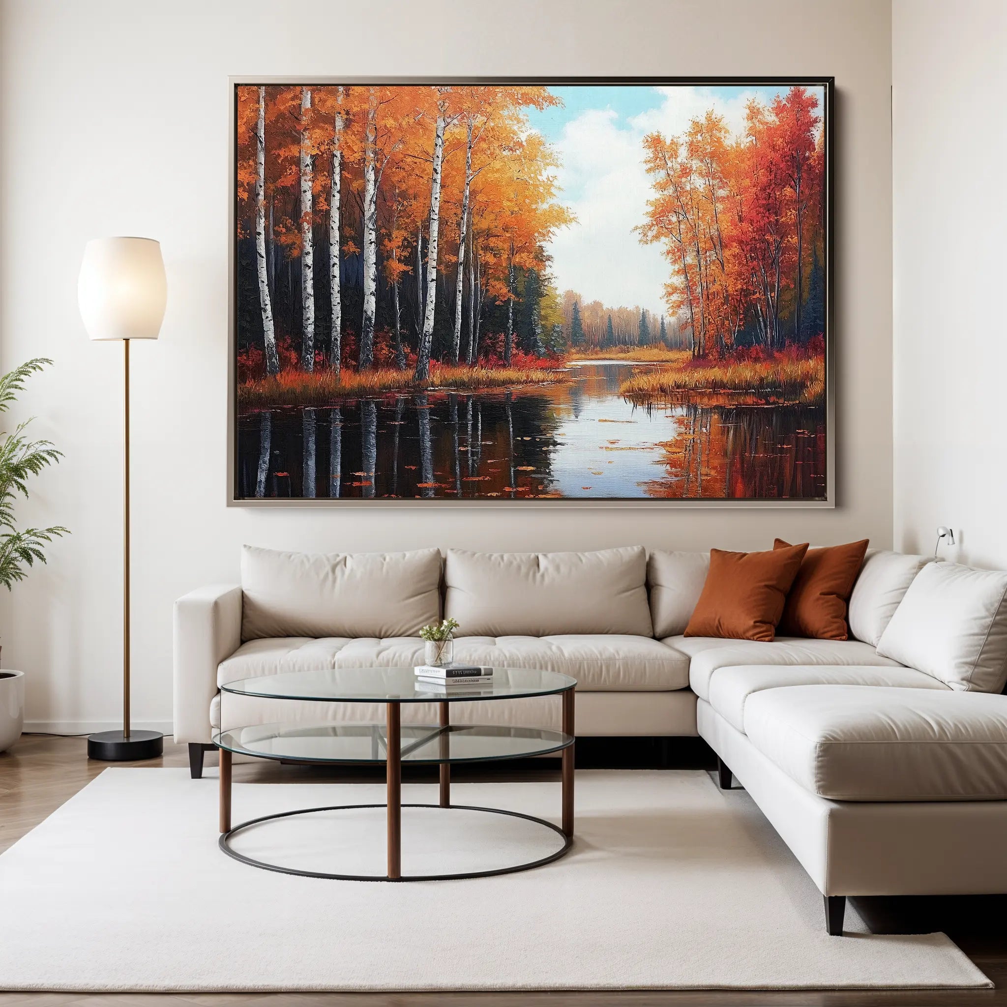 Landscape Canvas Wall Art WAD280-L 90 x 60 cm / Stretched on hidden frame