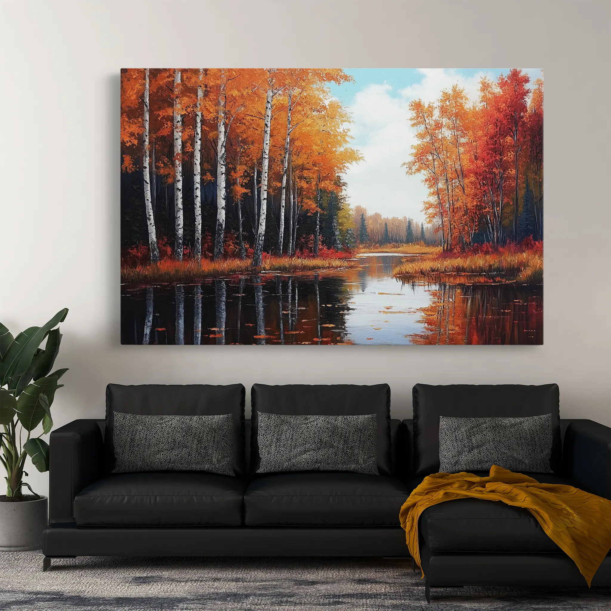 Landscape Canvas Wall Art WAD280-L 90 x 60 cm / Stretched on hidden frame