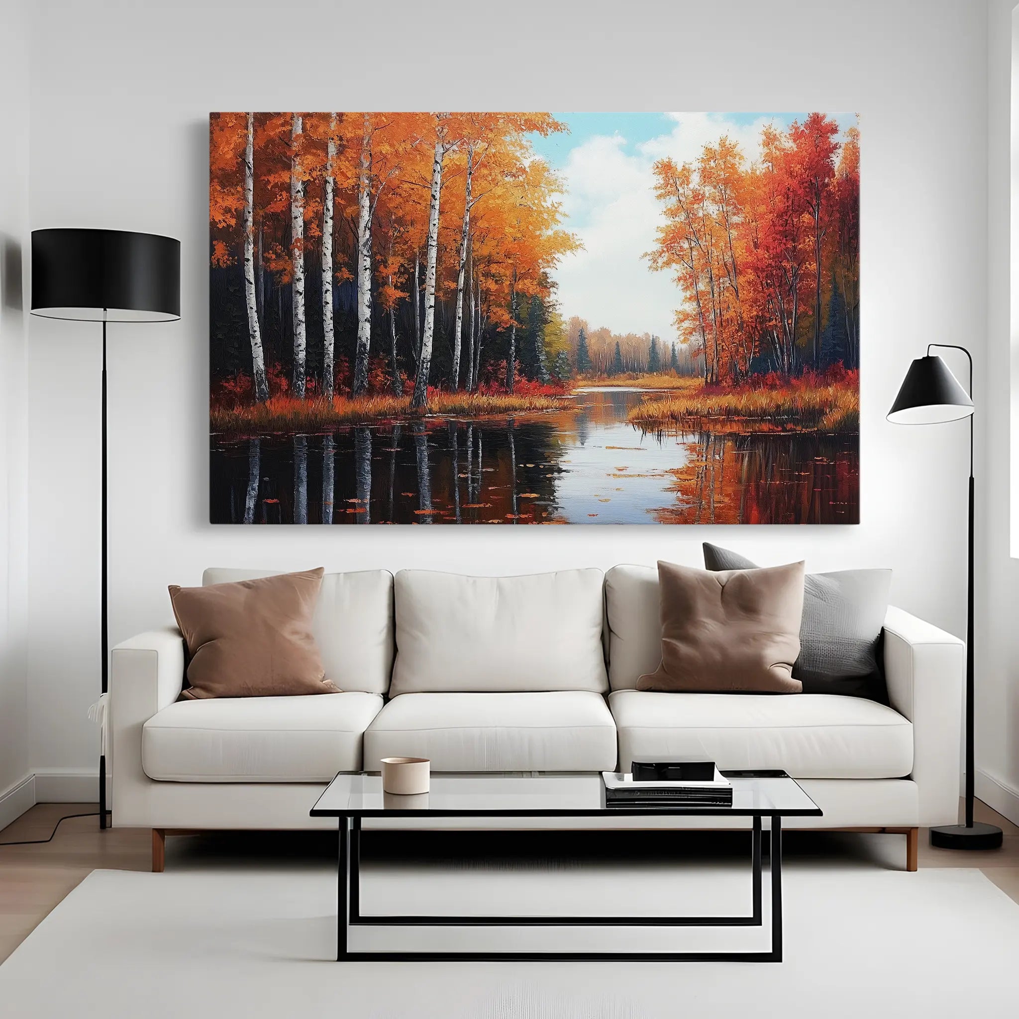 Landscape Canvas Wall Art WAD280-L 90 x 60 cm / Stretched on hidden frame