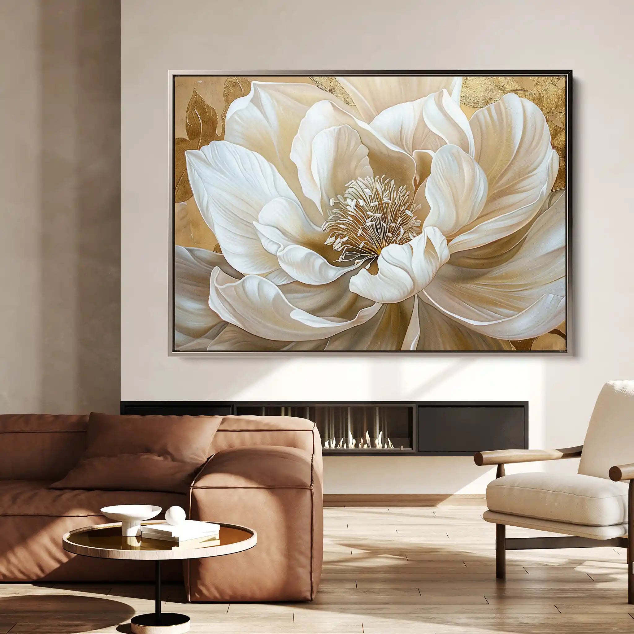 Floral Canvas Wall Art WAD281-F 90 x 60 cm / Stretched on hidden frame