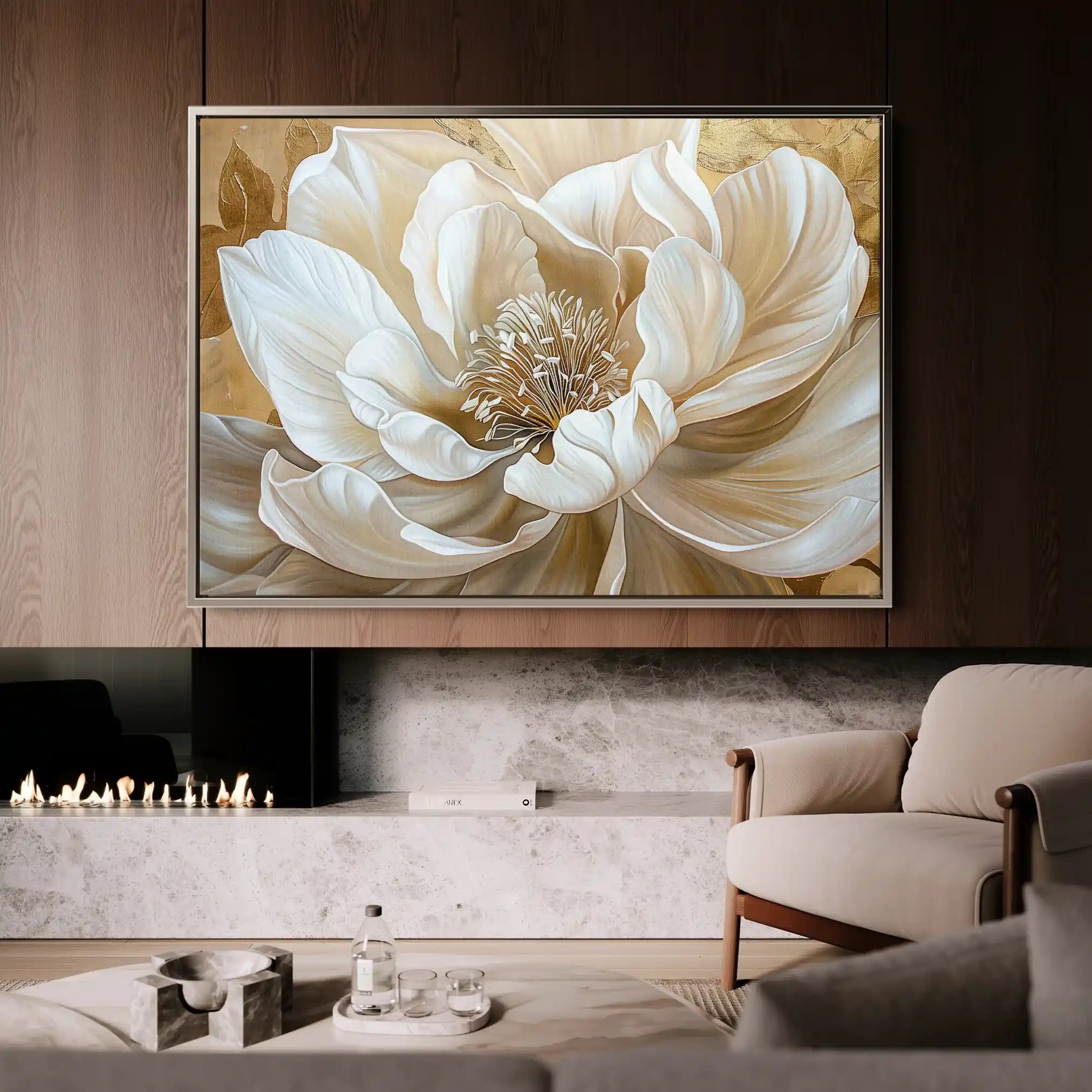 Floral Canvas Wall Art WAD281-F 90 x 60 cm / Stretched on hidden frame