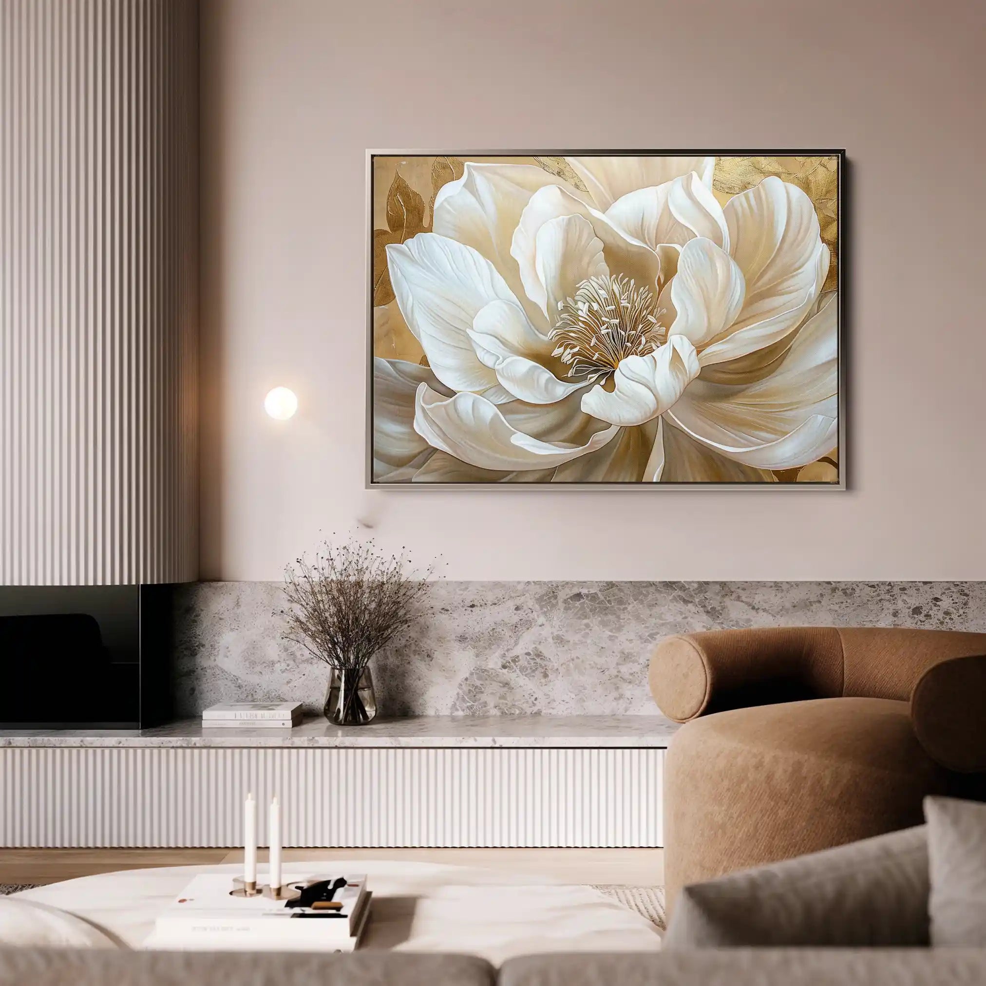Floral Canvas Wall Art WAD281-F 90 x 60 cm / Stretched on hidden frame
