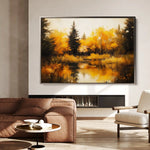 Landscape 281 Canvas Art 90 x 60 cm / Stretched on hidden frame