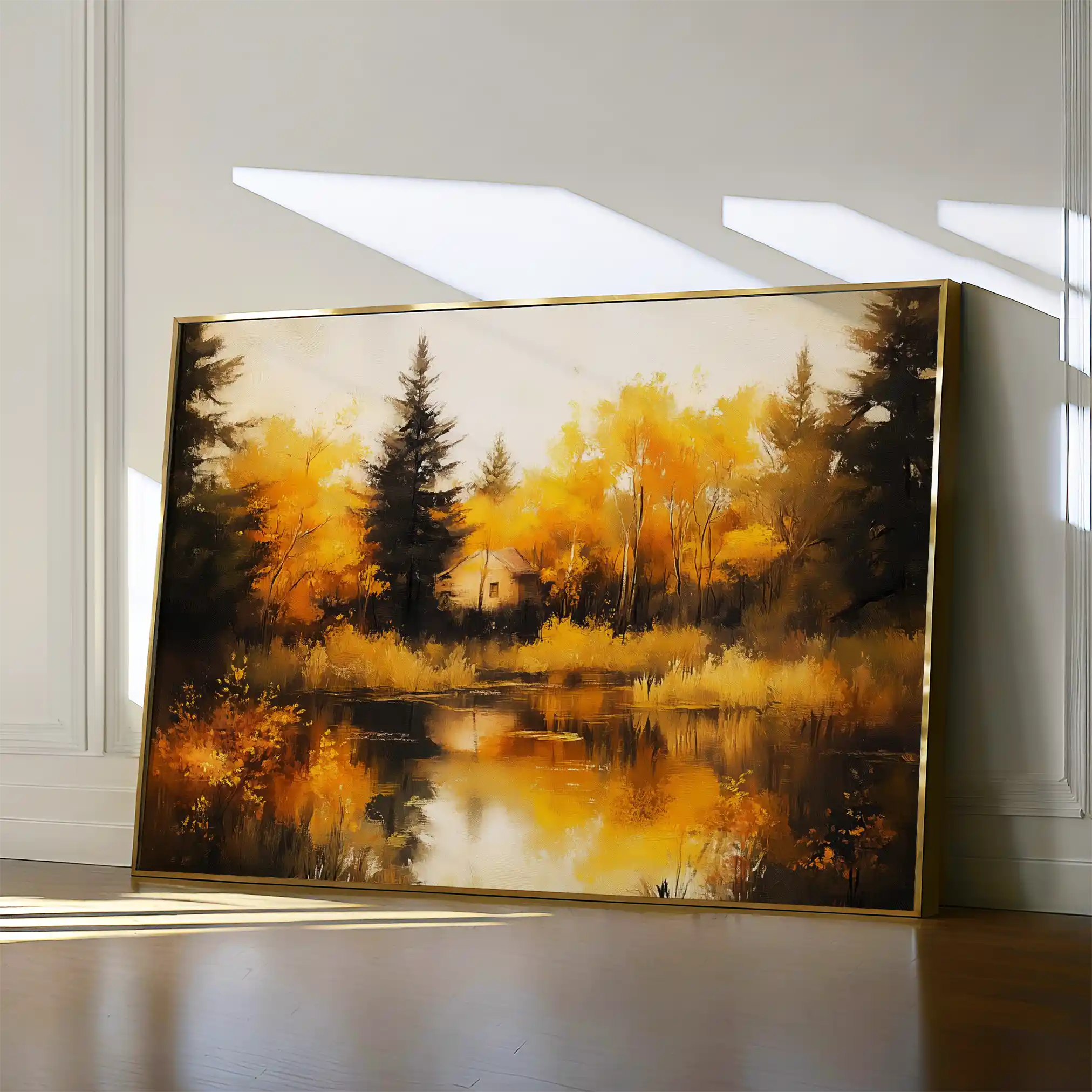 Landscape 281 Canvas Art 90 x 60 cm / Stretched on hidden frame