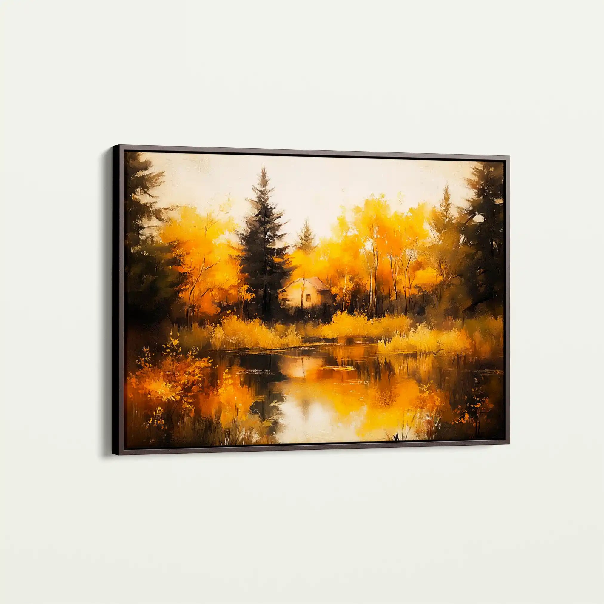 Landscape 281 Canvas Art 90 x 60 cm / Stretched on hidden frame