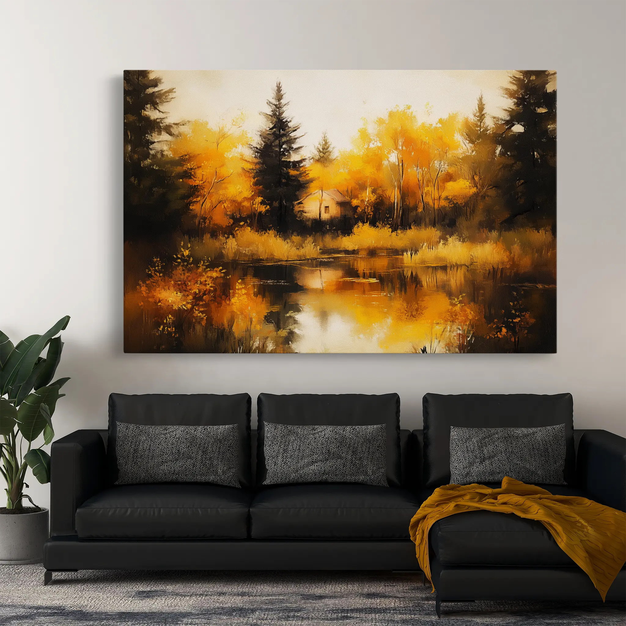 Landscape Canvas Wall Art WAD281-L 90 x 60 cm / Stretched on hidden frame