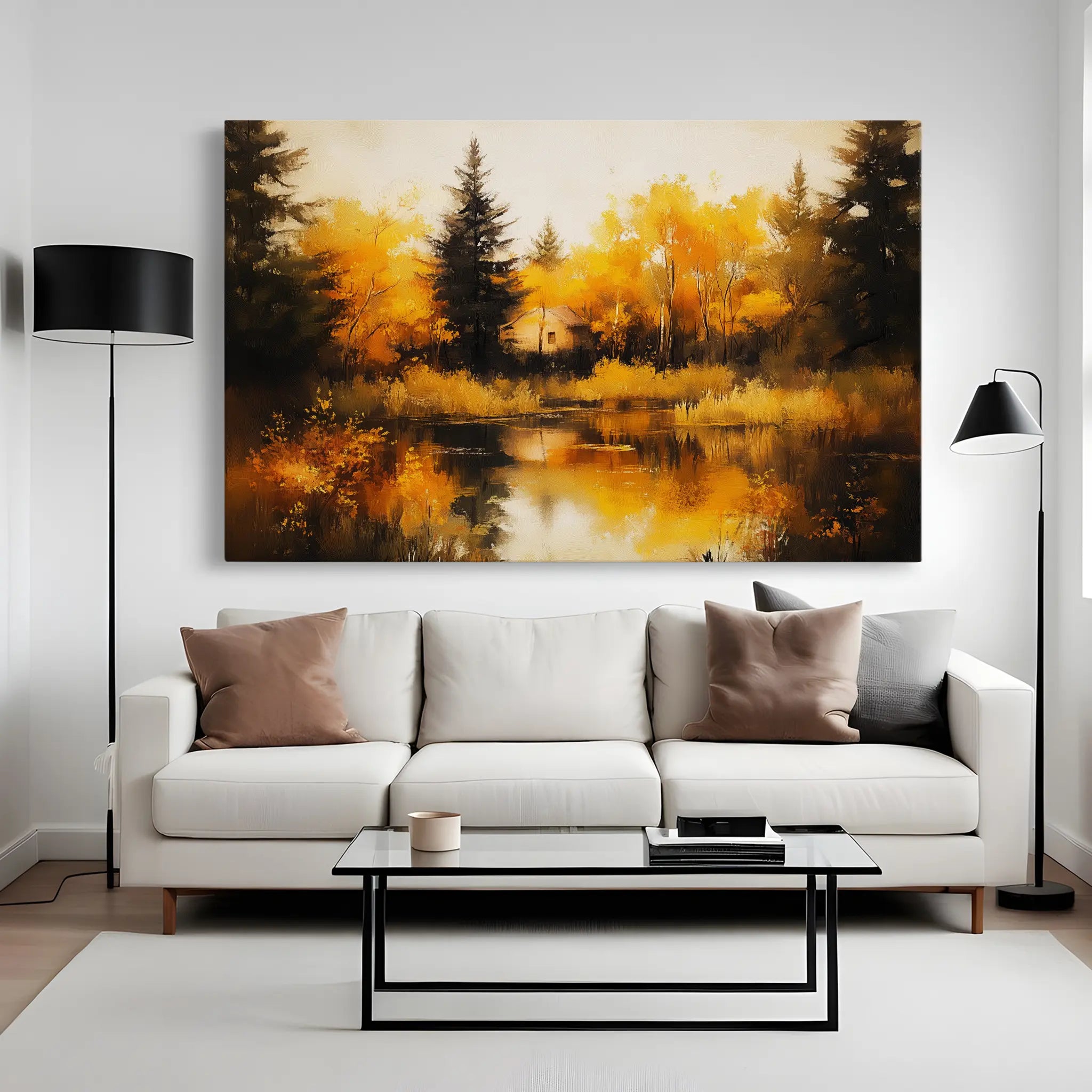 Landscape Canvas Wall Art WAD281-L 90 x 60 cm / Stretched on hidden frame