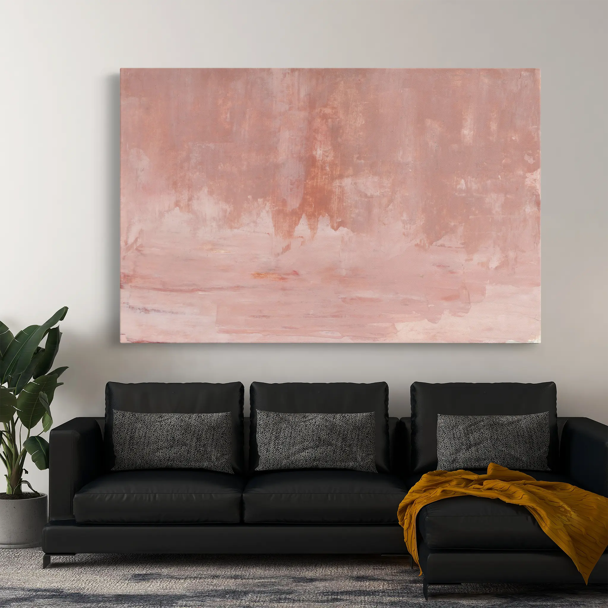 Abstract Canvas Wall Art WAD282-A 90 x 60 cm / Stretched on hidden frame