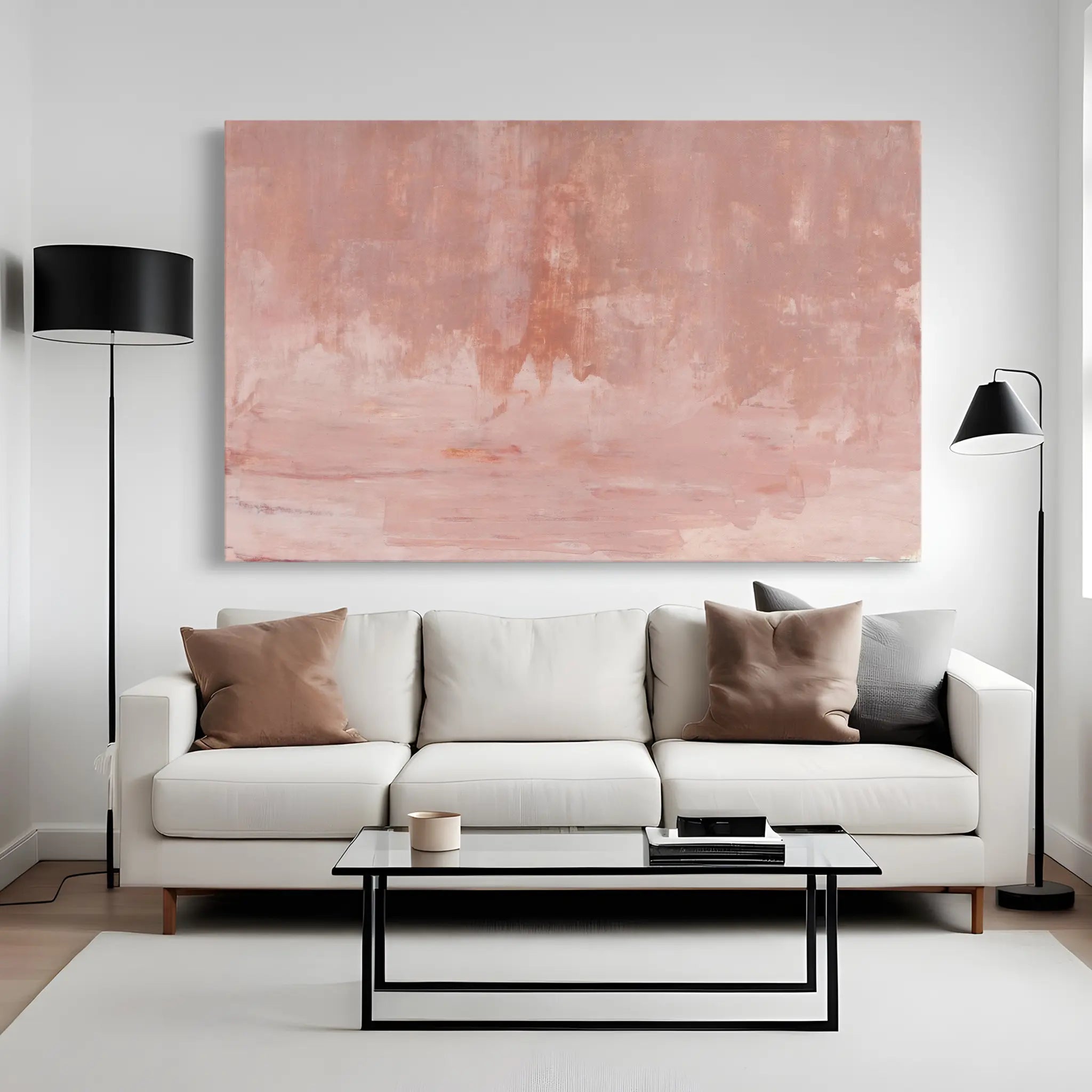 Abstract Canvas Wall Art WAD282-A 90 x 60 cm / Stretched on hidden frame