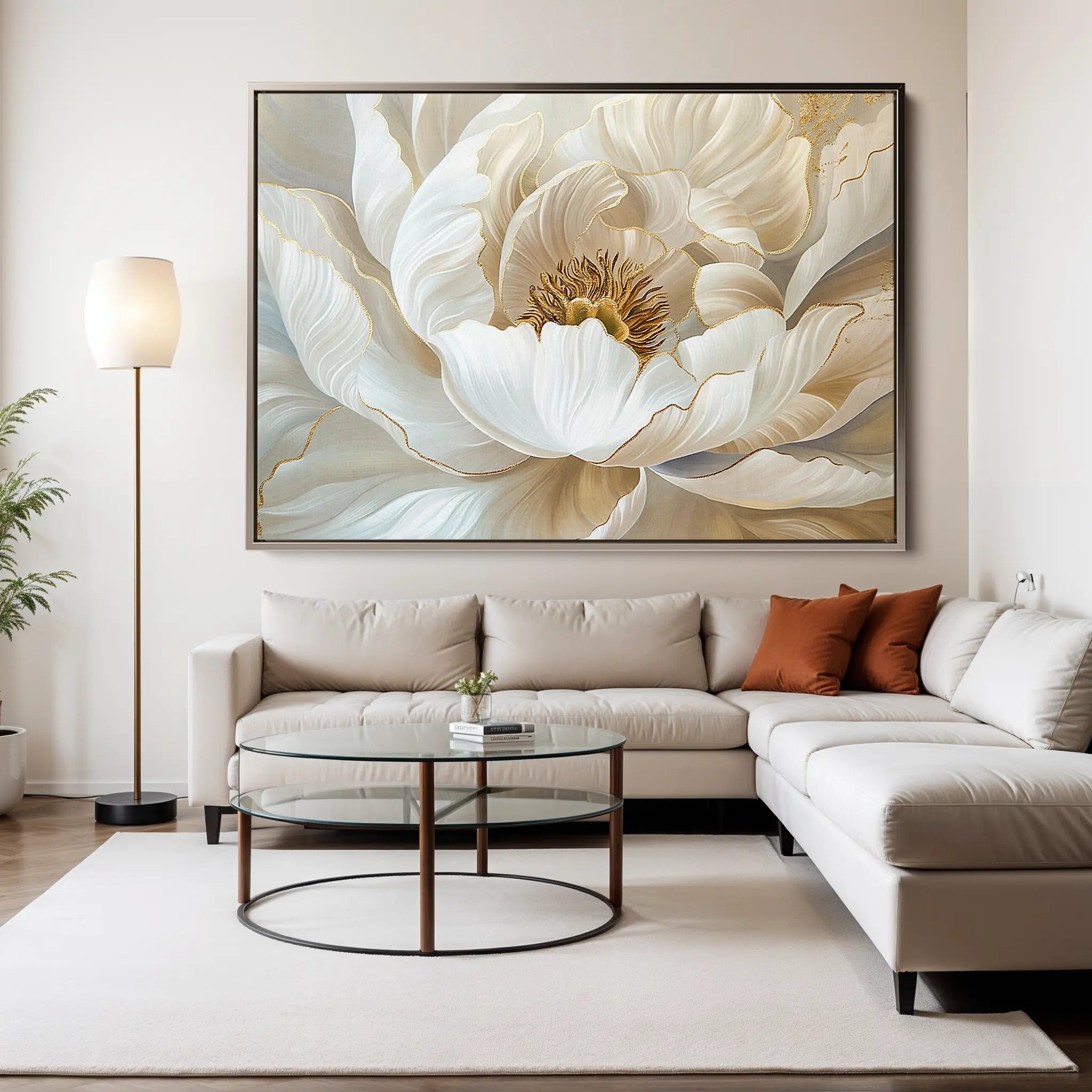 Floral Canvas Wall Art WAD282-F 90 x 60 cm / Stretched on hidden frame