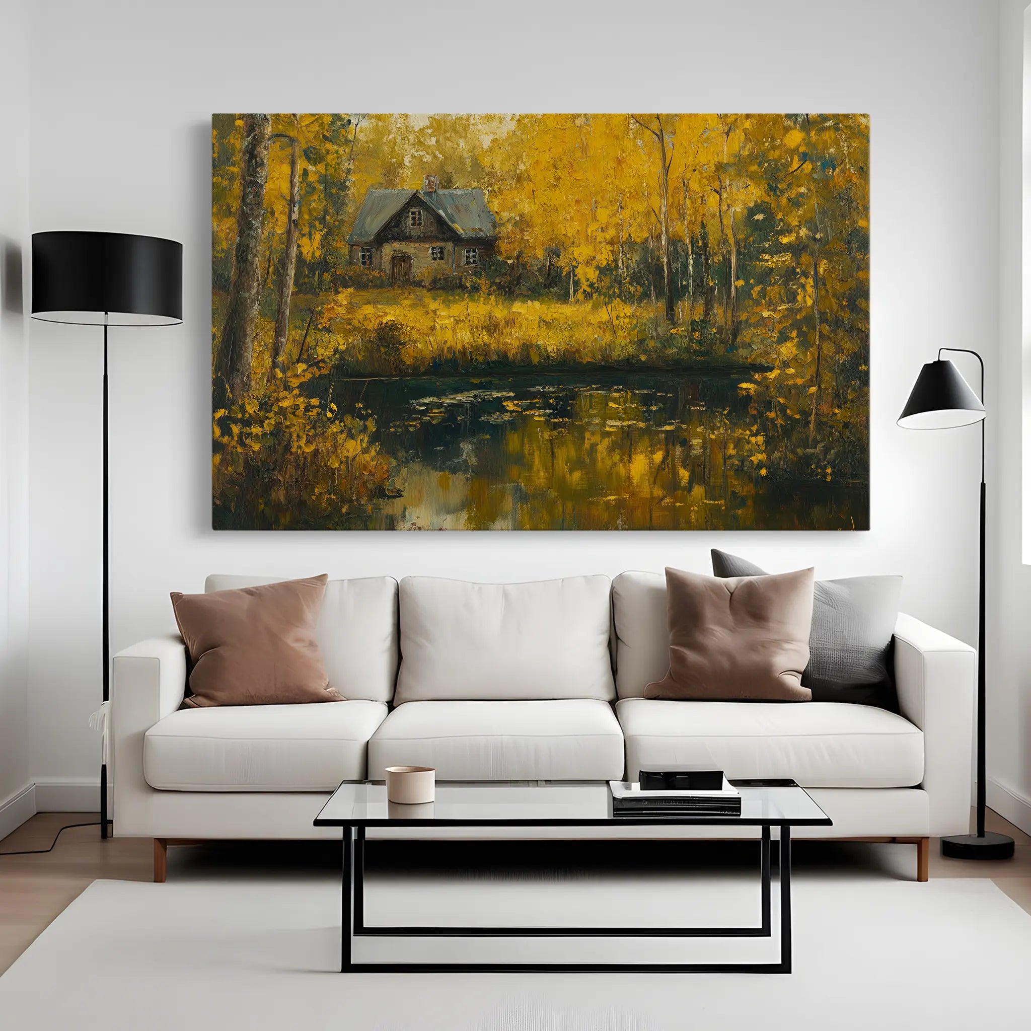 Landscape Canvas Wall Art WAD282-L 90 x 60 cm / Stretched on hidden frame