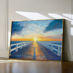 Landscape 283 Canvas Art 90 x 60 cm / Stretched on hidden frame