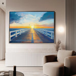 Landscape 283 Canvas Art 90 x 60 cm / Stretched on hidden frame