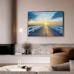 Landscape 283 Canvas Art 90 x 60 cm / Stretched on hidden frame