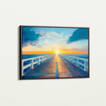 Landscape 283 Canvas Art 90 x 60 cm / Stretched on hidden frame