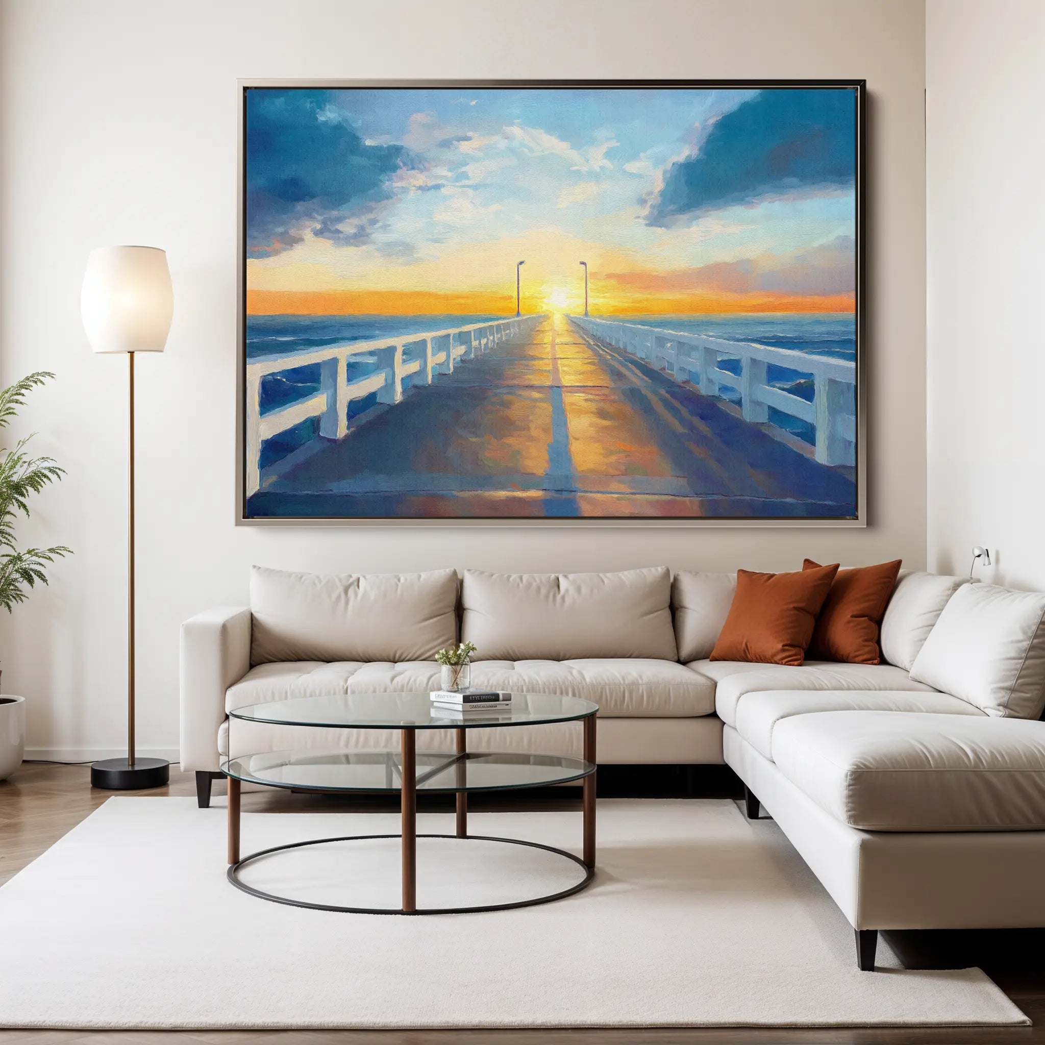 Landscape Canvas Wall Art WAD283-L 90 x 60 cm / Stretched on hidden frame