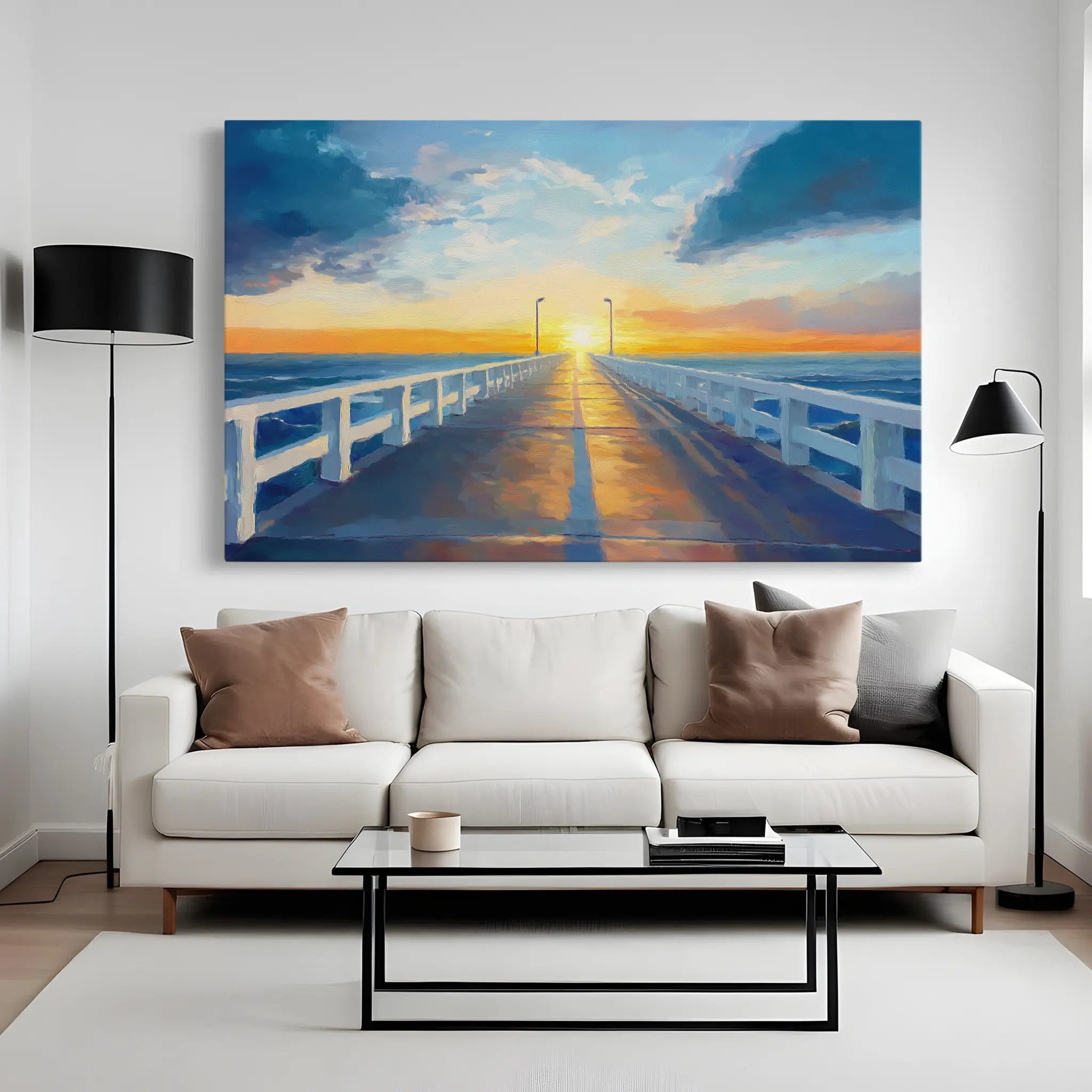 Landscape Canvas Wall Art WAD283-L 90 x 60 cm / Stretched on hidden frame