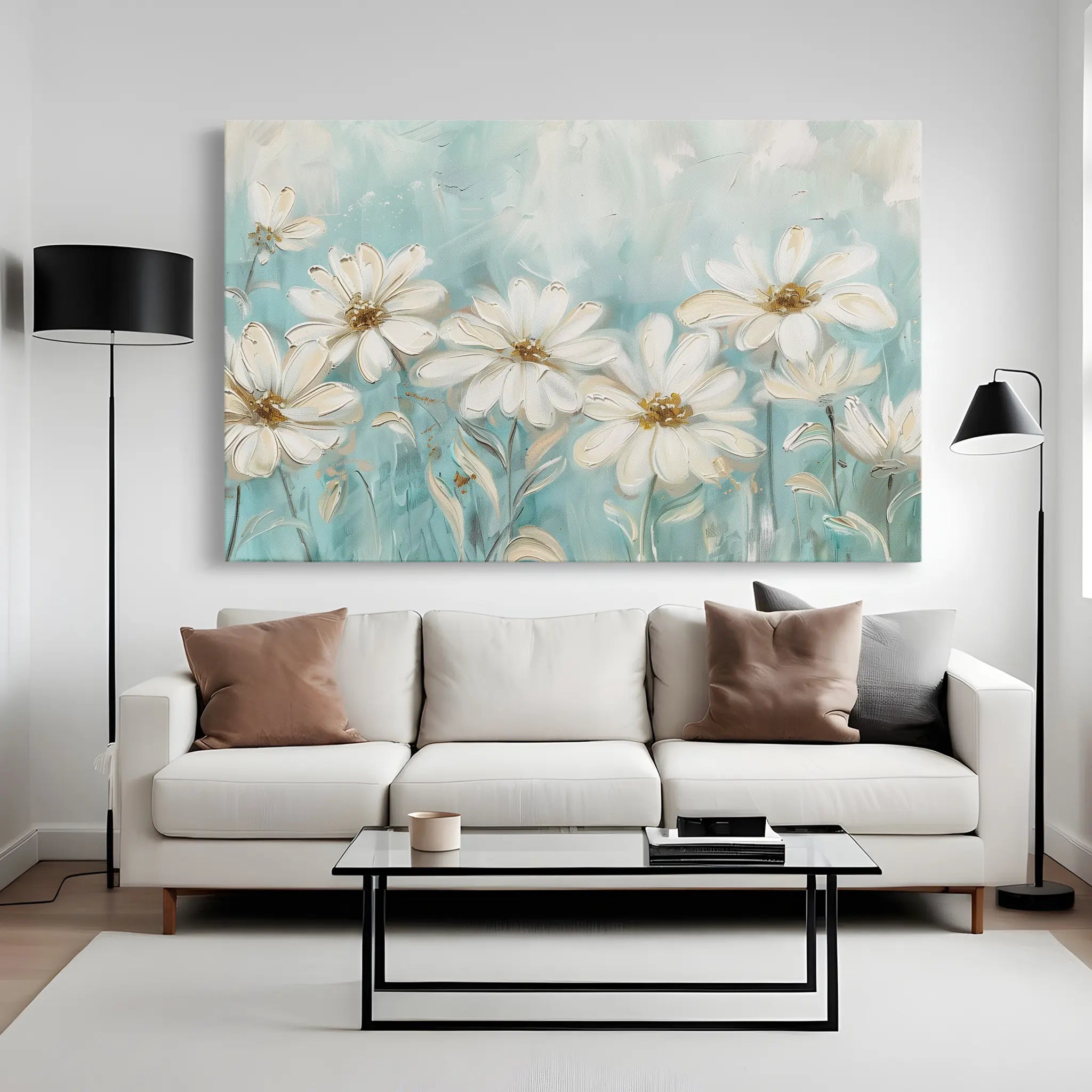 Floral Canvas Wall Art WAD284-F 90 x 60 cm / Stretched on hidden frame