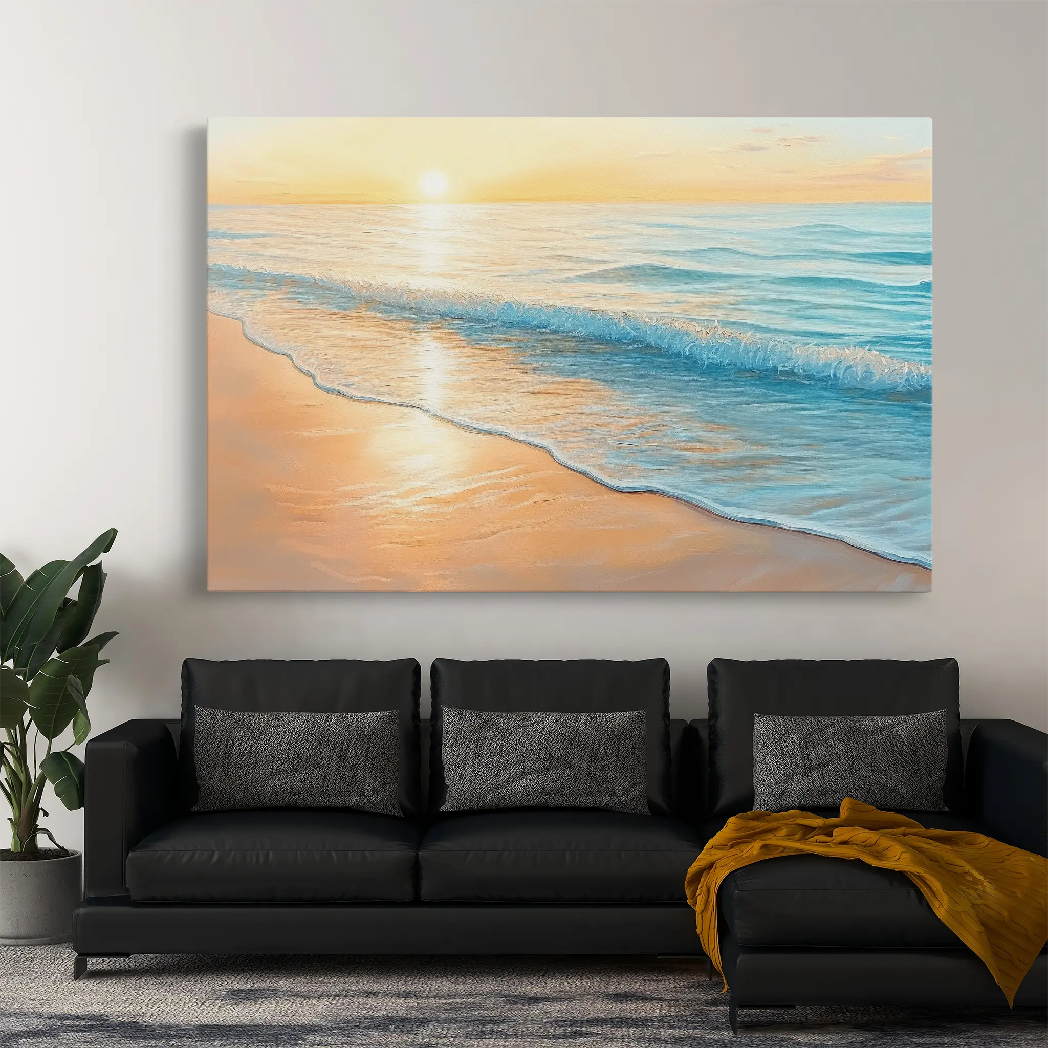 Landscape Canvas Wall Art WAD284-L 90 x 60 cm / Stretched on hidden frame