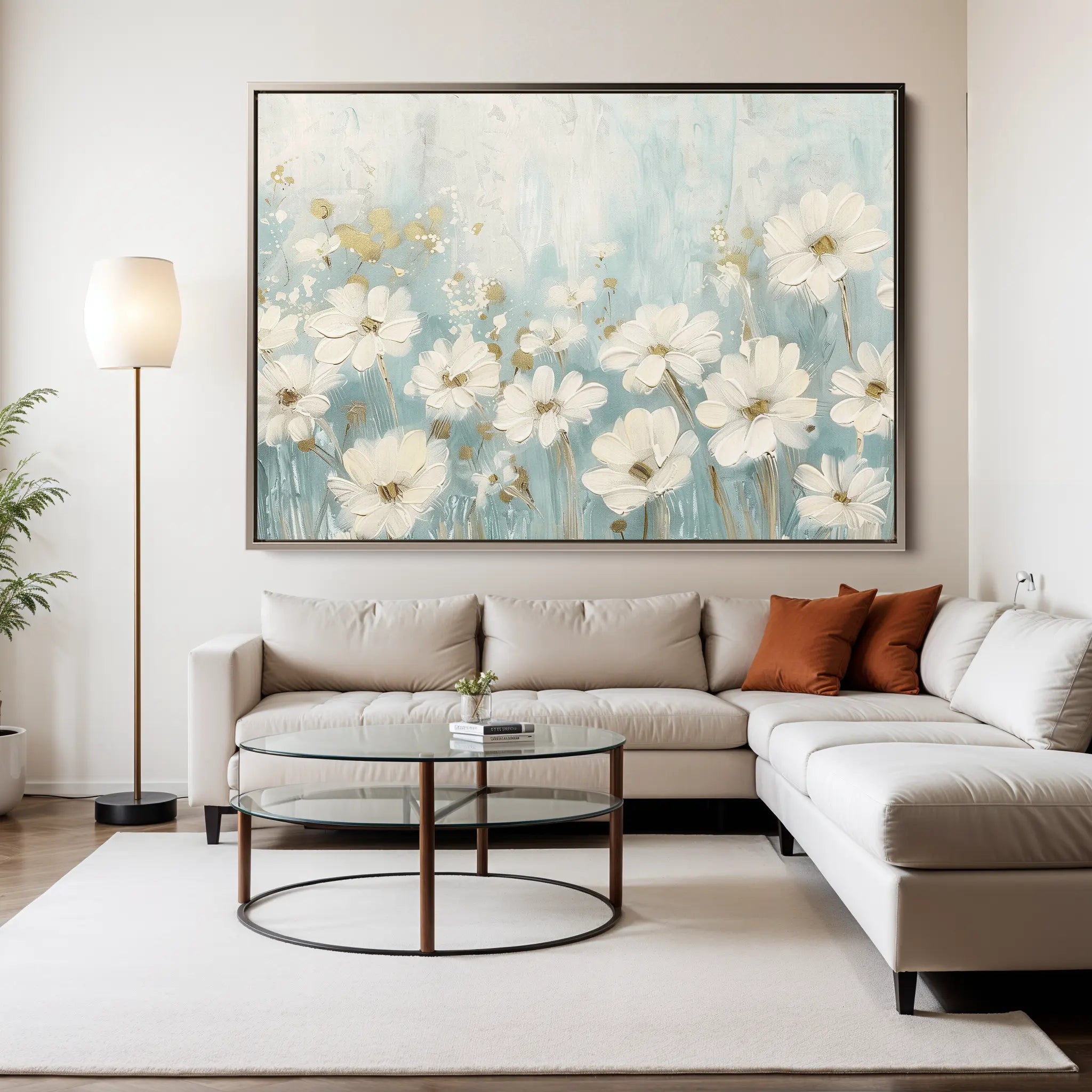 Floral Canvas Wall Art WAD285-F 90 x 60 cm / Stretched on hidden frame