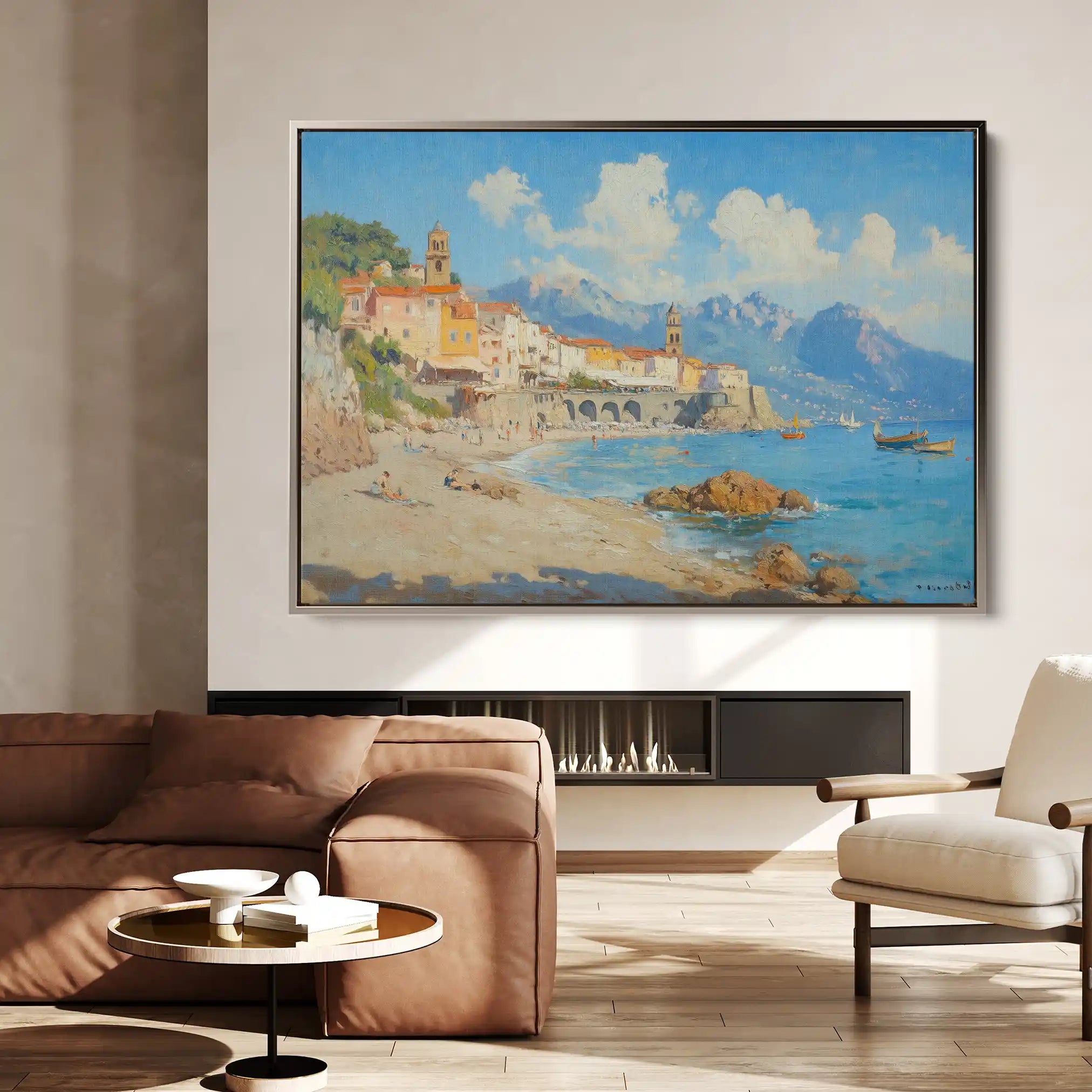 Landscape 285 Canvas Art 90 x 60 cm / Stretched on hidden frame