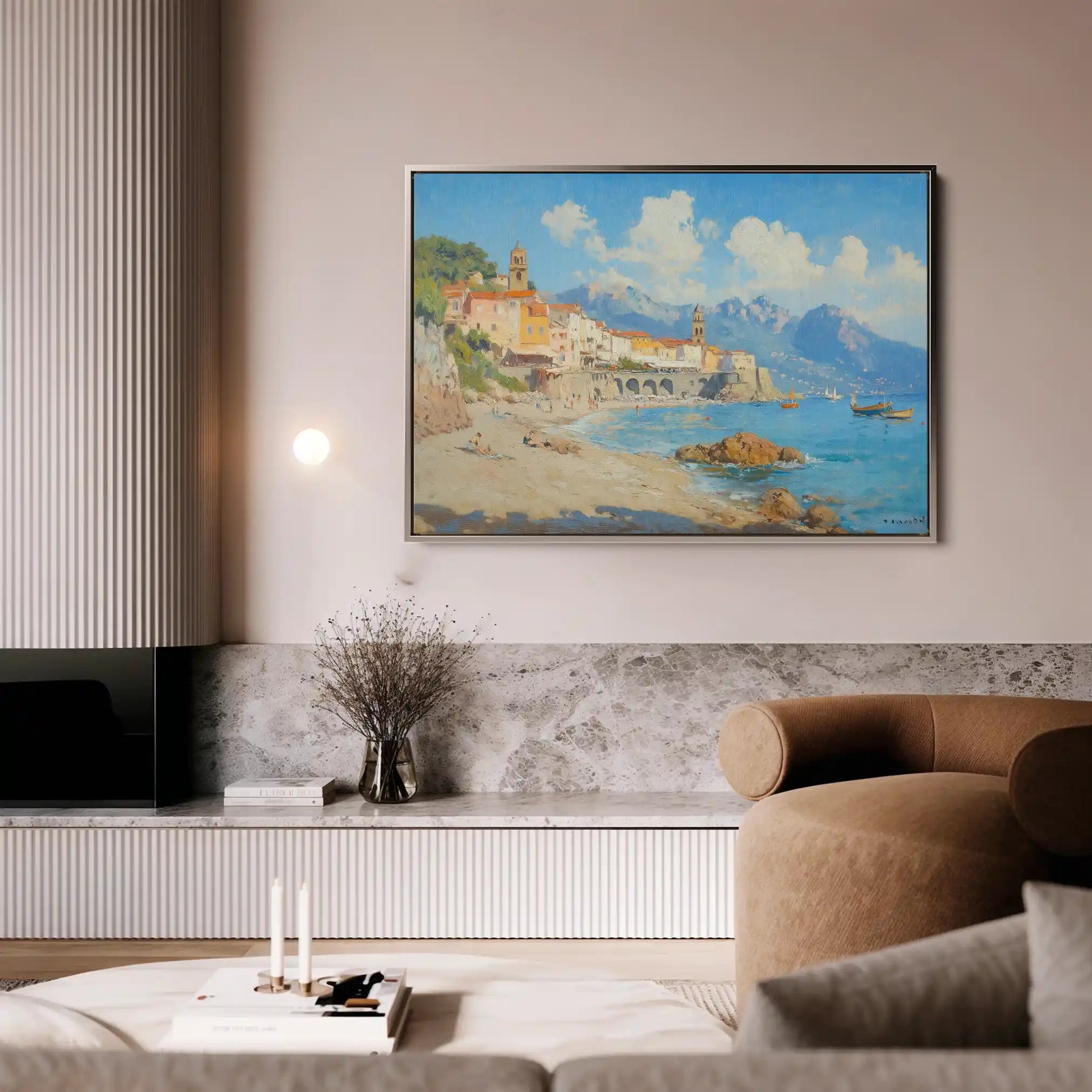 Landscape 285 Canvas Art 90 x 60 cm / Stretched on hidden frame