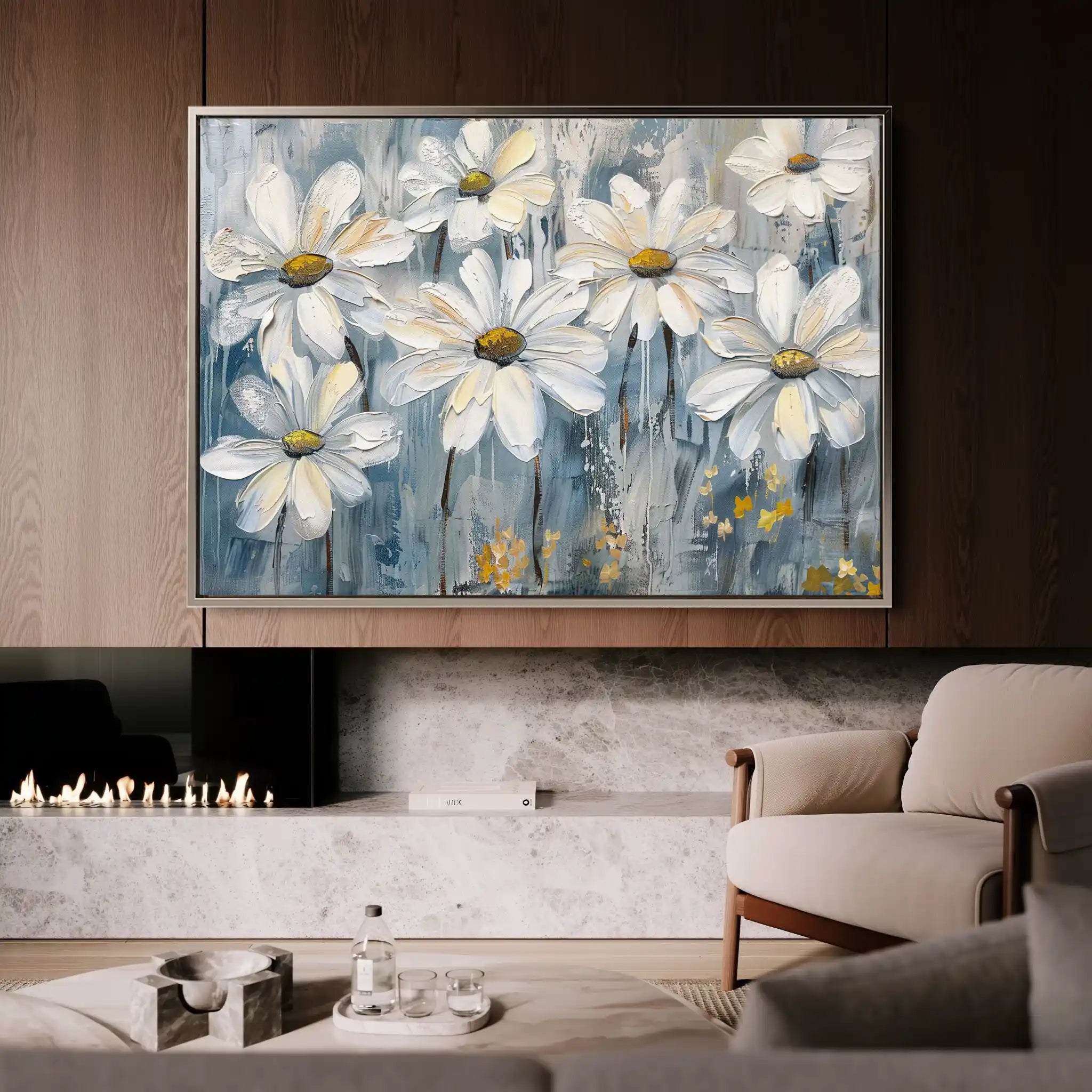 Floral Canvas Wall Art WAD286-F 90 x 60 cm / Stretched on hidden frame