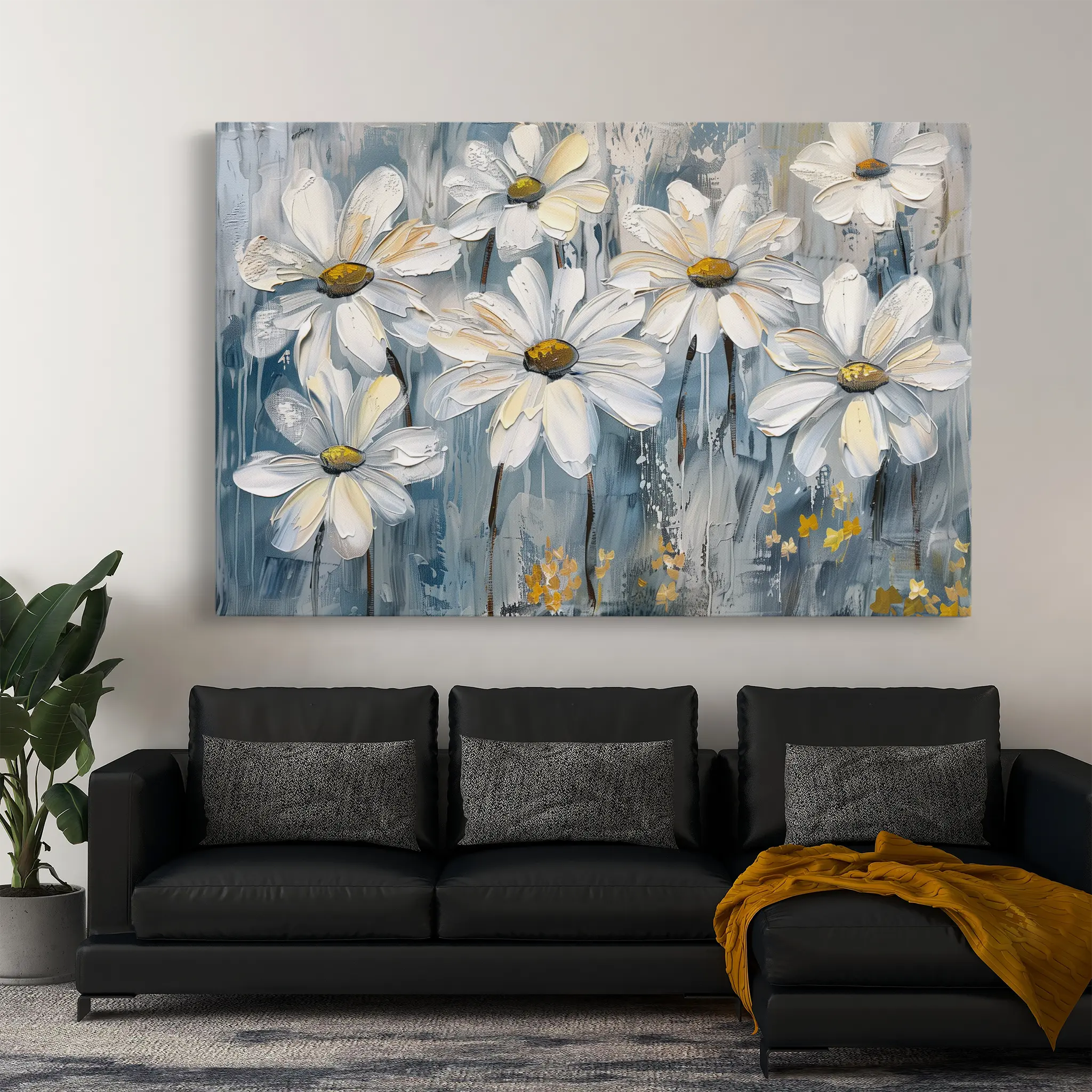 Floral Canvas Wall Art WAD286-F 90 x 60 cm / Stretched on hidden frame