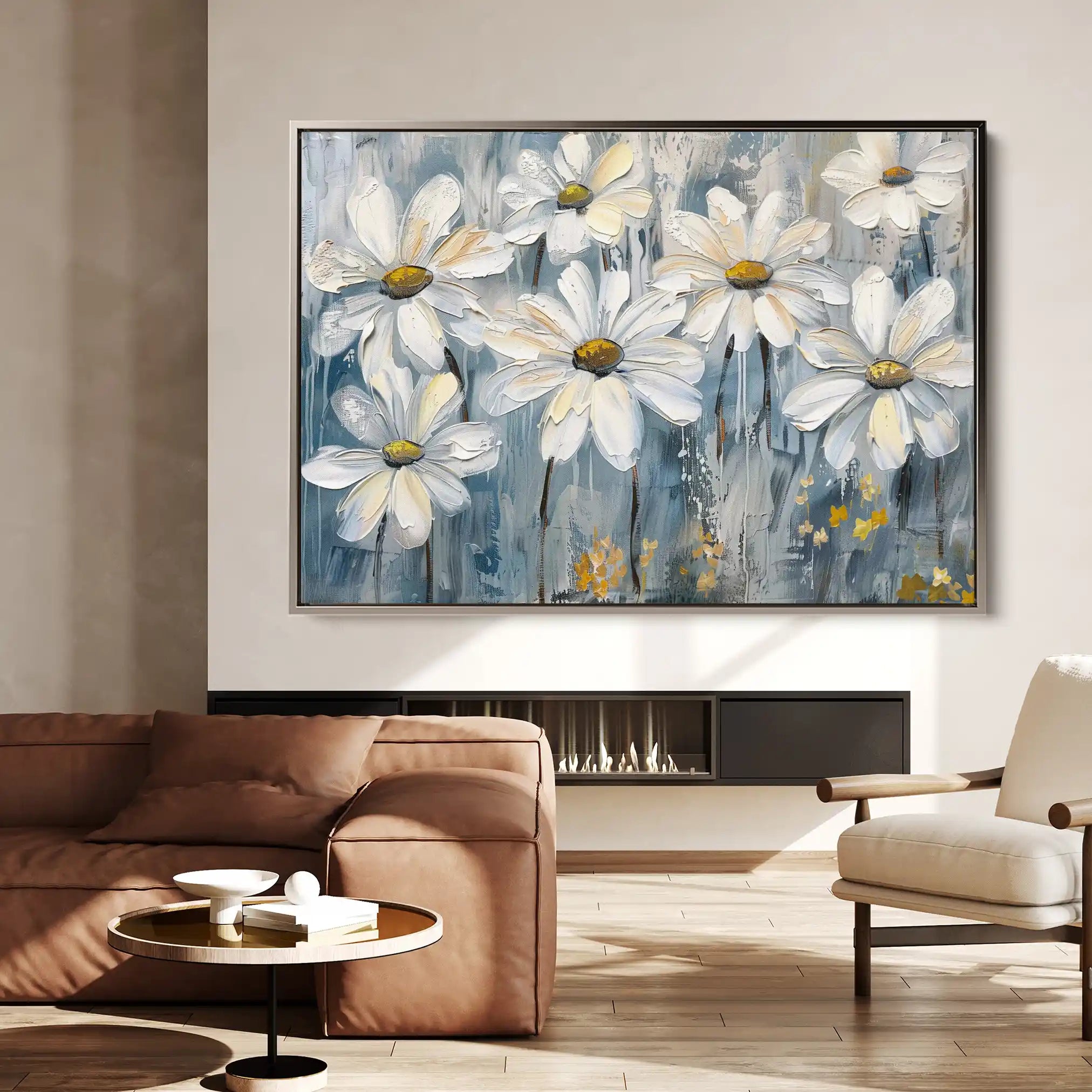 Floral Canvas Wall Art WAD286-F 90 x 60 cm / Stretched on hidden frame