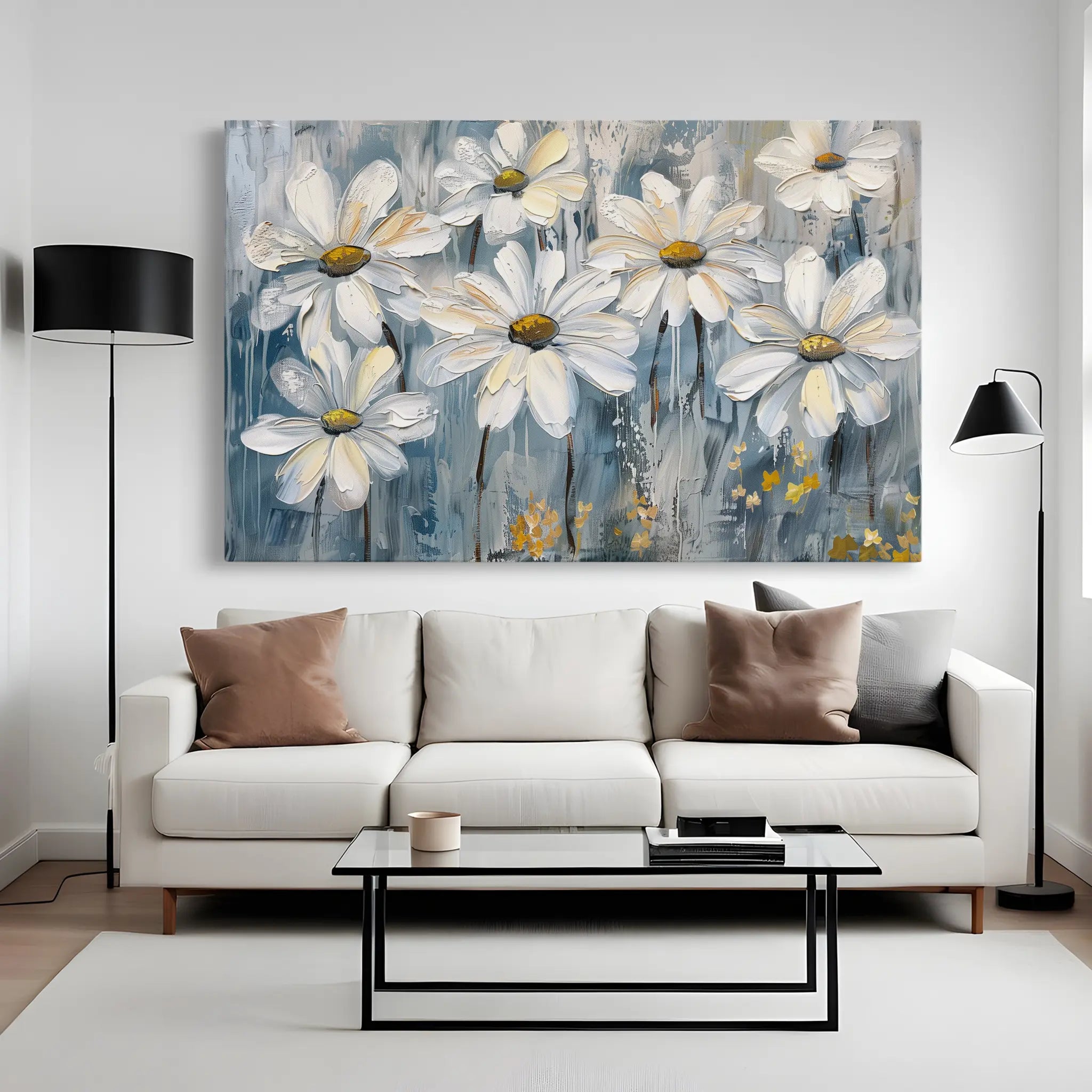 Floral Canvas Wall Art WAD286-F 90 x 60 cm / Stretched on hidden frame