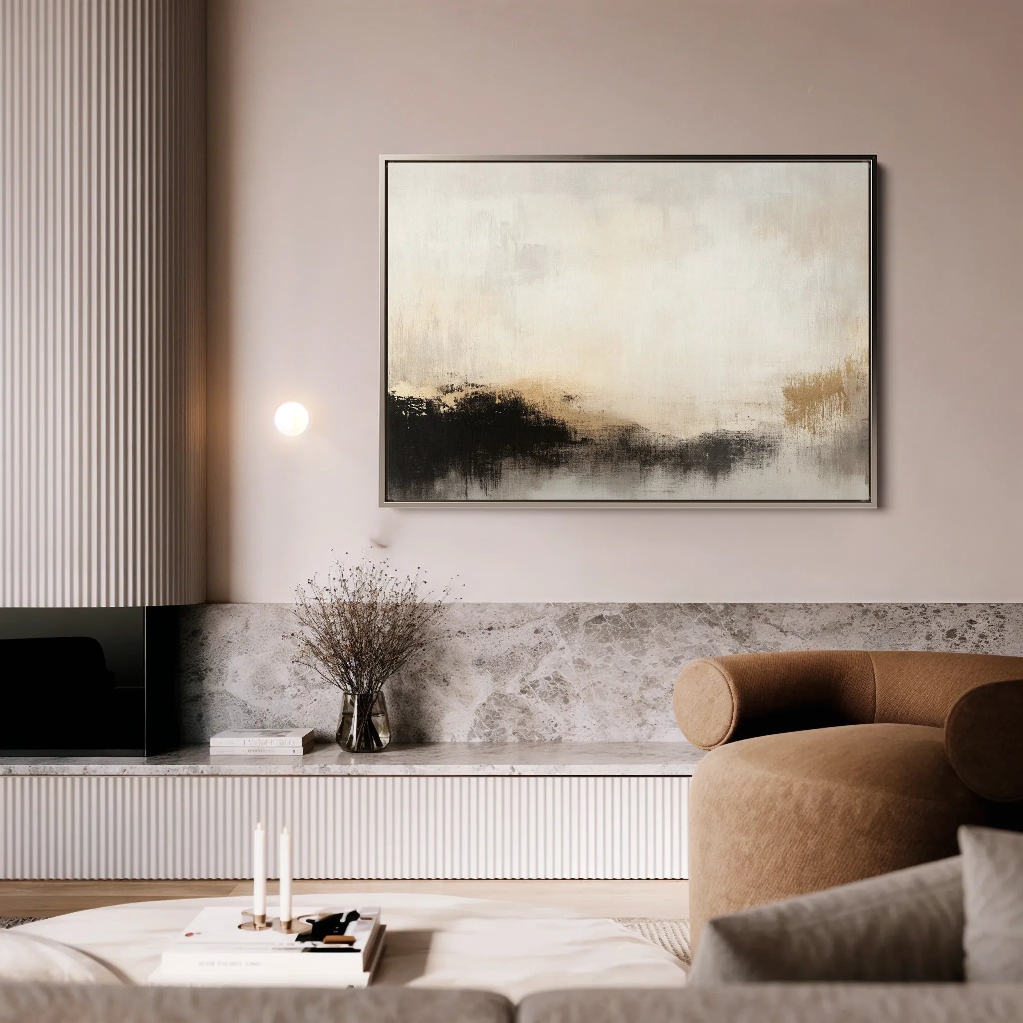 Abstract Canvas Wall Art WAD287-A 90 x 60 cm / Stretched on hidden frame