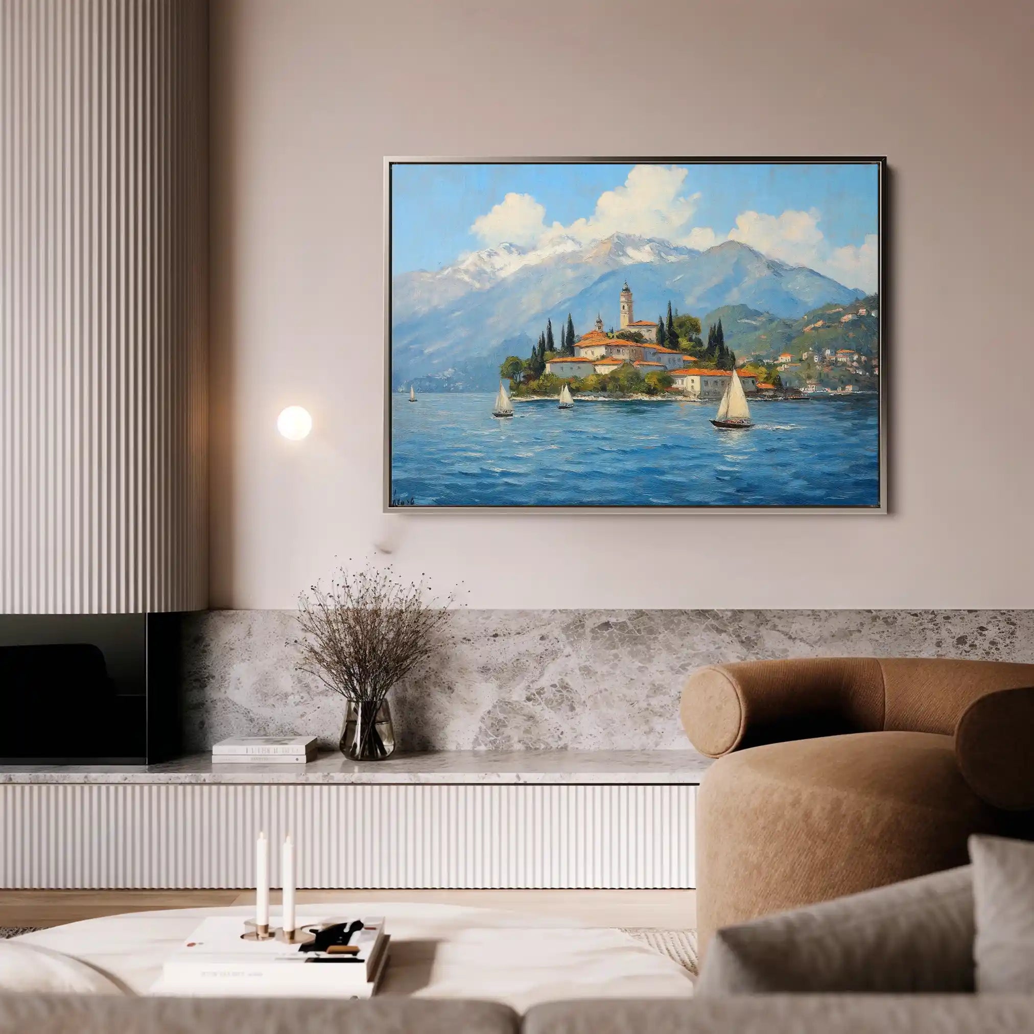 Landscape 287 Canvas Art 90 x 60 cm / Stretched on hidden frame