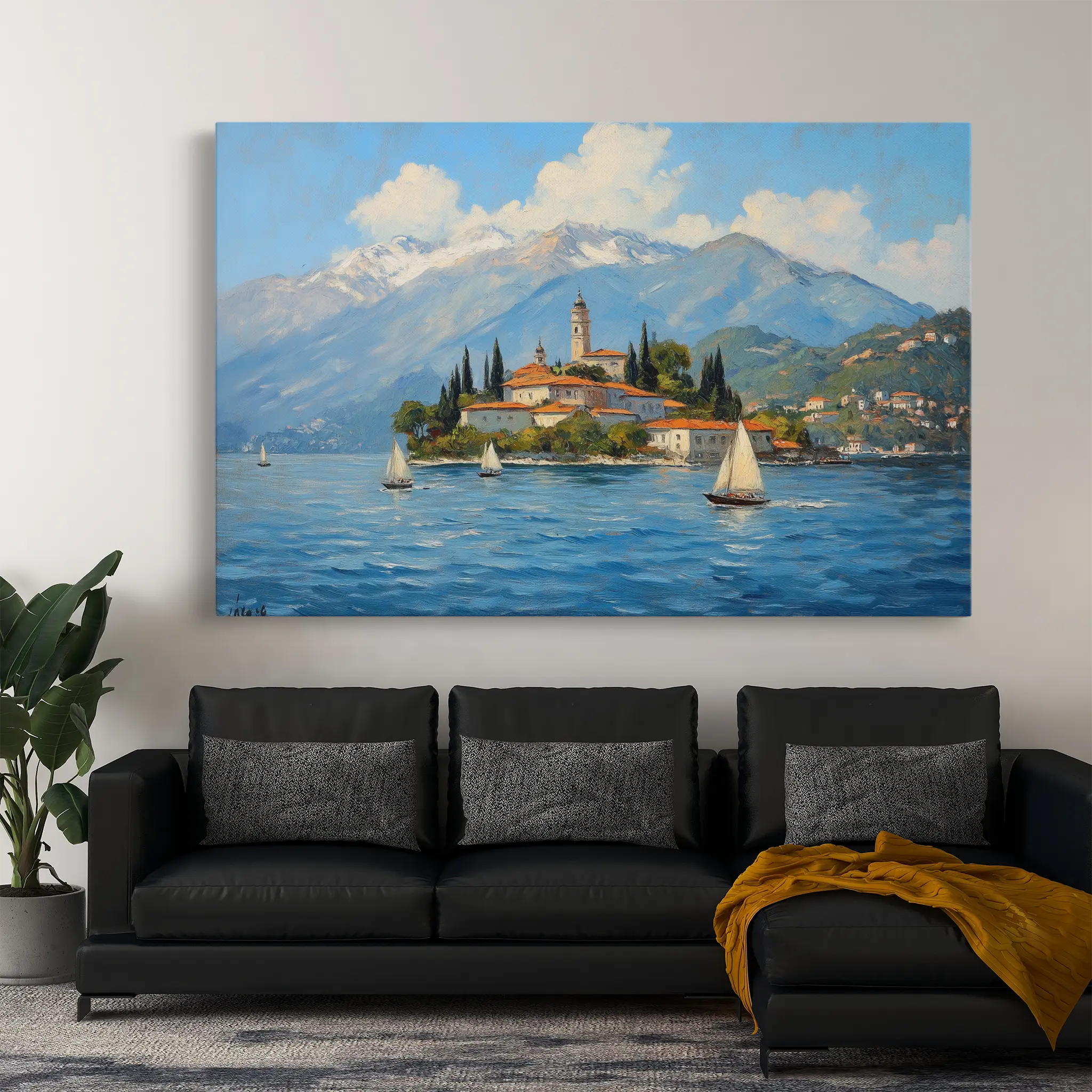 Landscape Canvas Wall Art WAD287-L 90 x 60 cm / Stretched on hidden frame