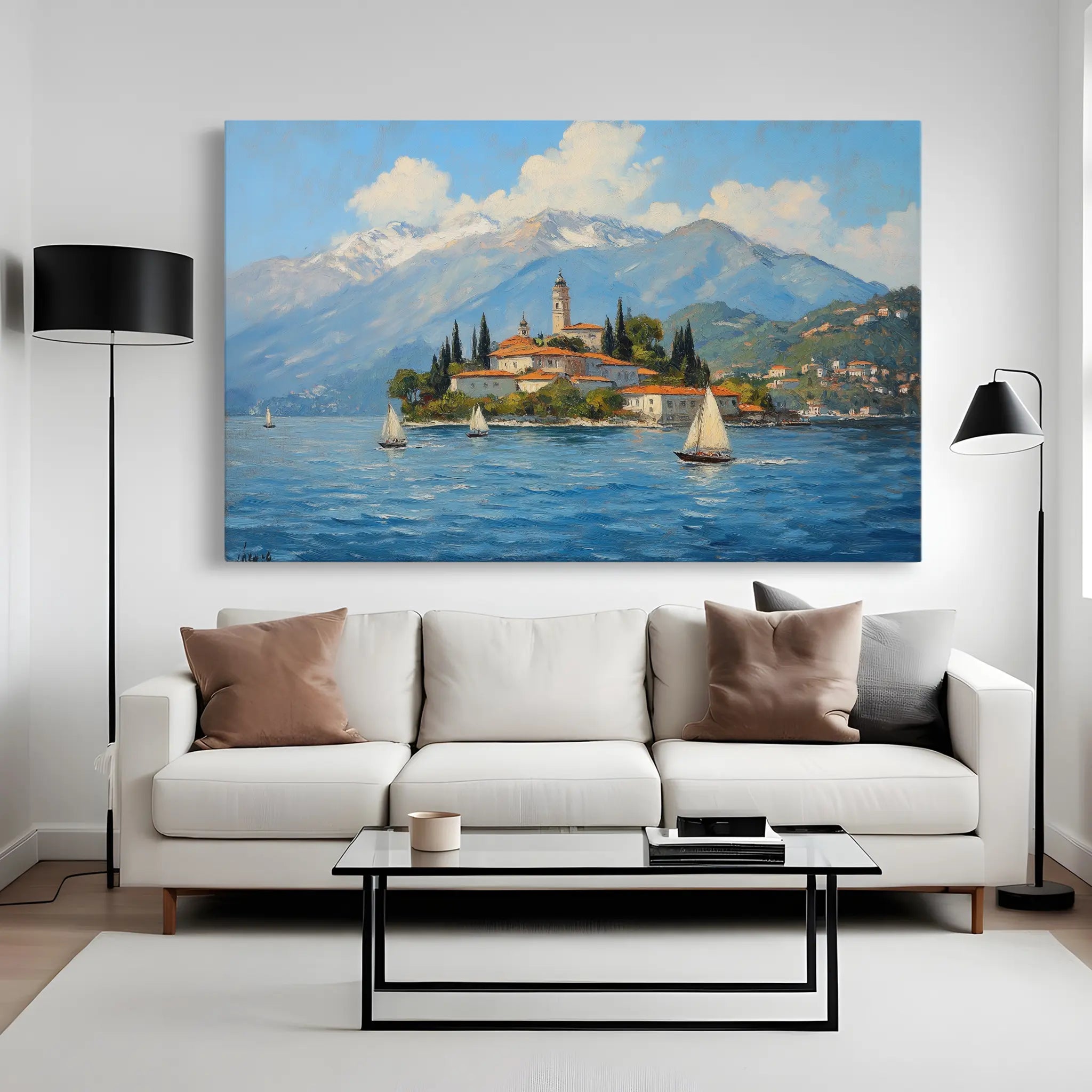 Landscape Canvas Wall Art WAD287-L 90 x 60 cm / Stretched on hidden frame