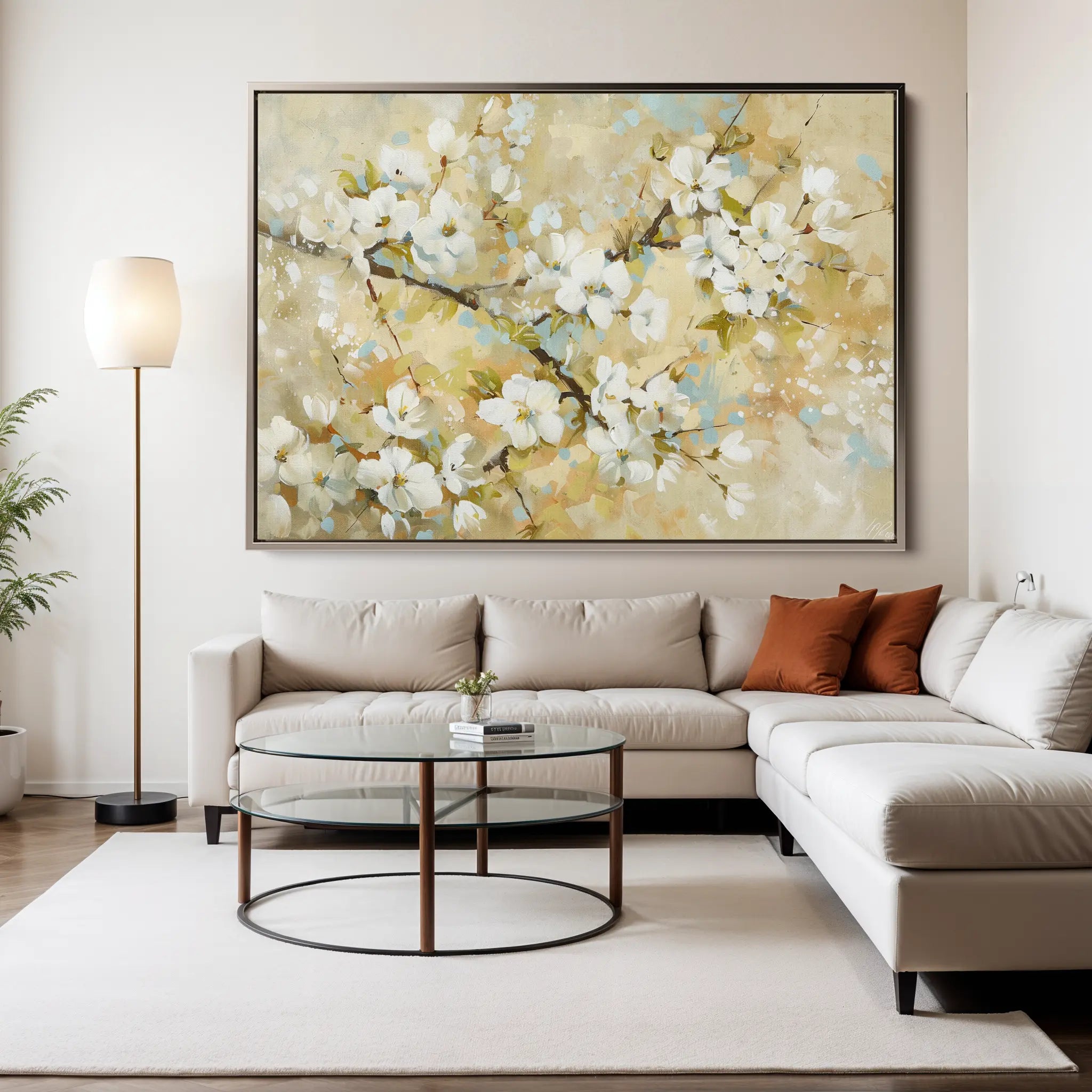 Floral Canvas Wall Art WAD288-F 90 x 60 cm / Stretched on hidden frame